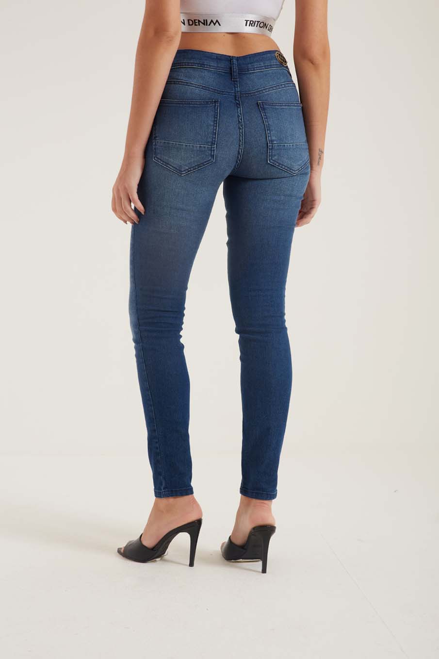 CALÇA JEANS MICHELE 38 INDIGO