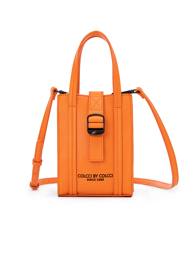 BOLSA FEM COLCCI MINI TOTE FIVELA U LARANJA YAM
