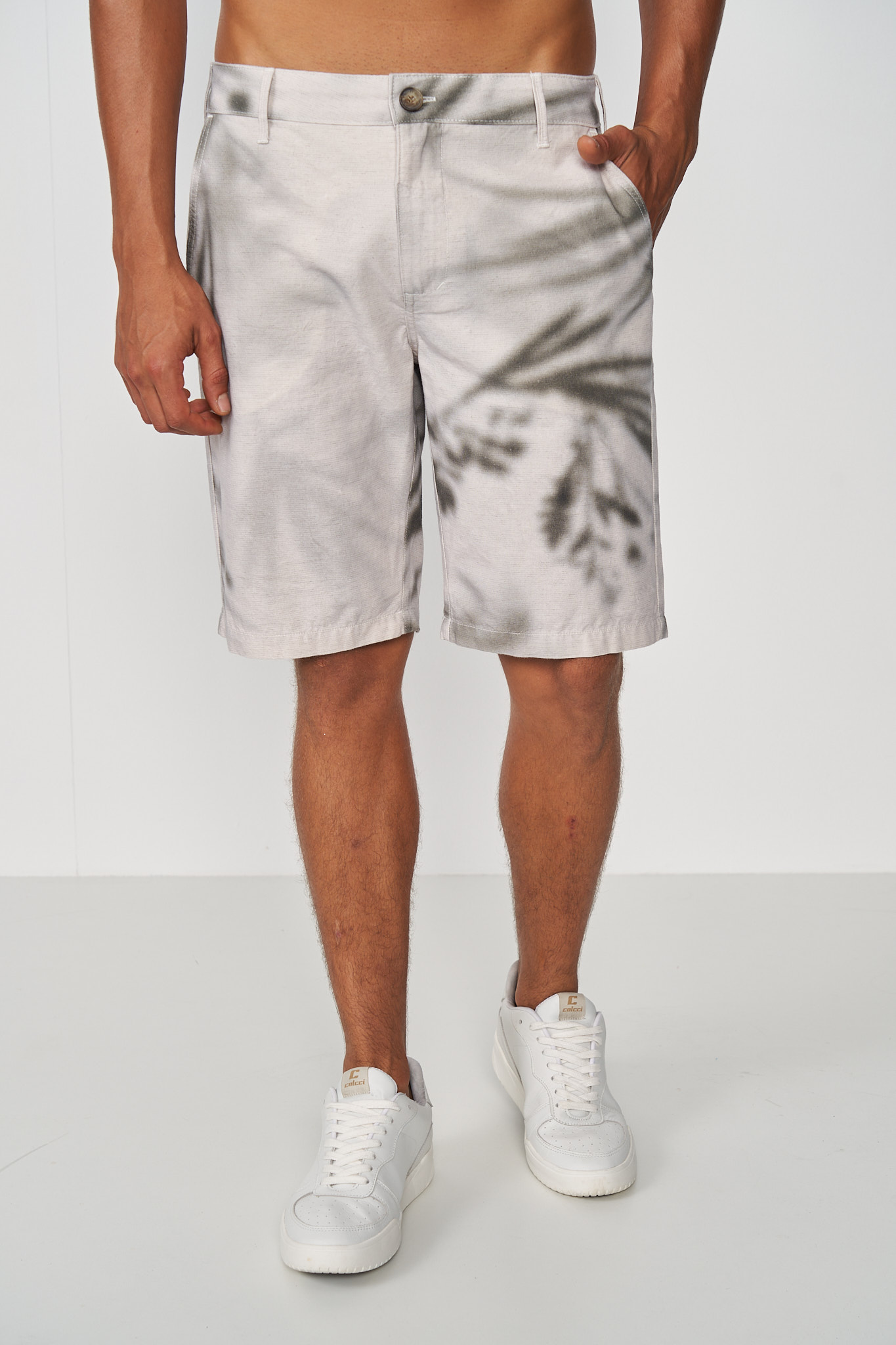 BERMUDA LINHO ESTAMPADA 40 SOMBRAS