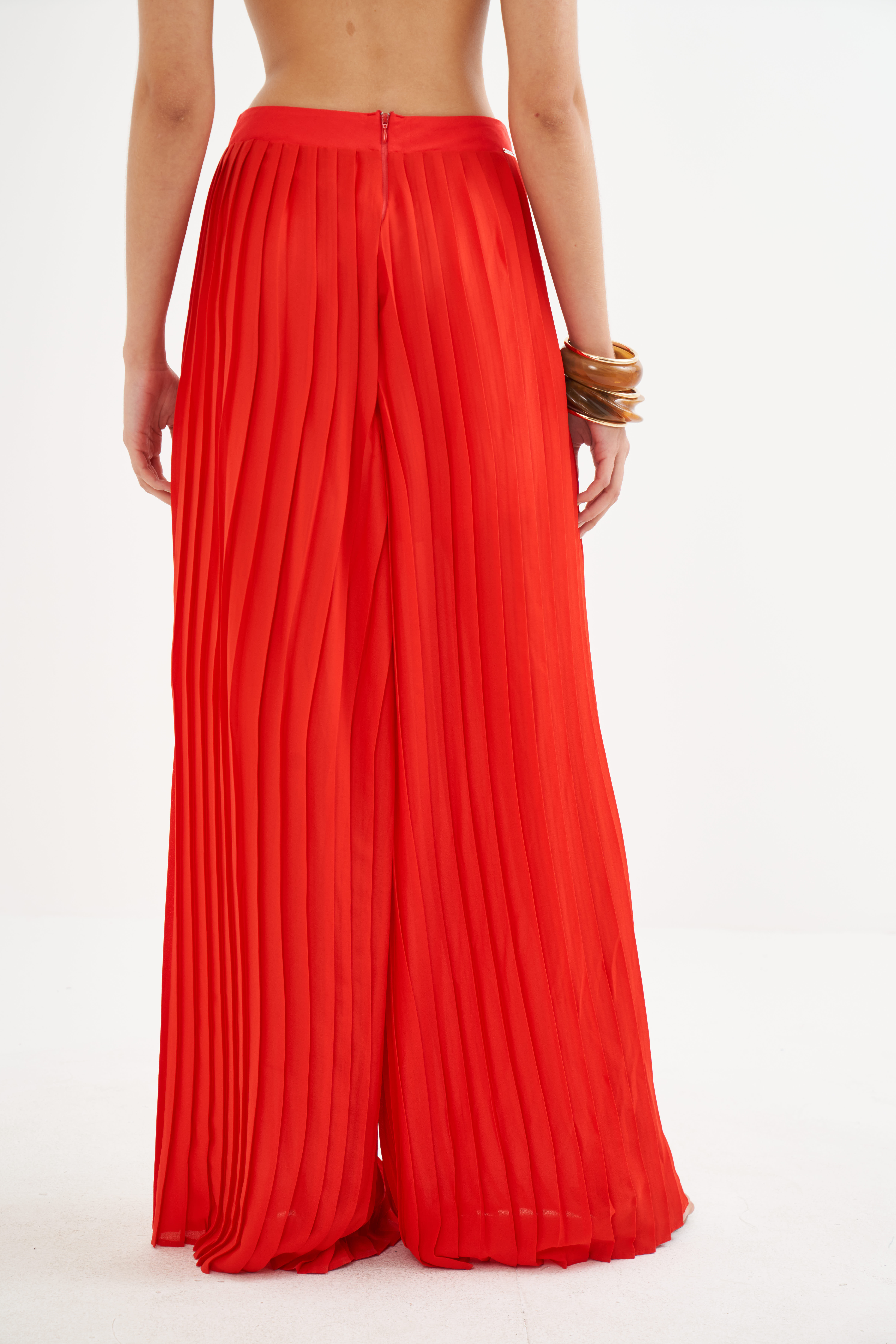 CALÇA PLISSADA 36 VERMELHO IFE