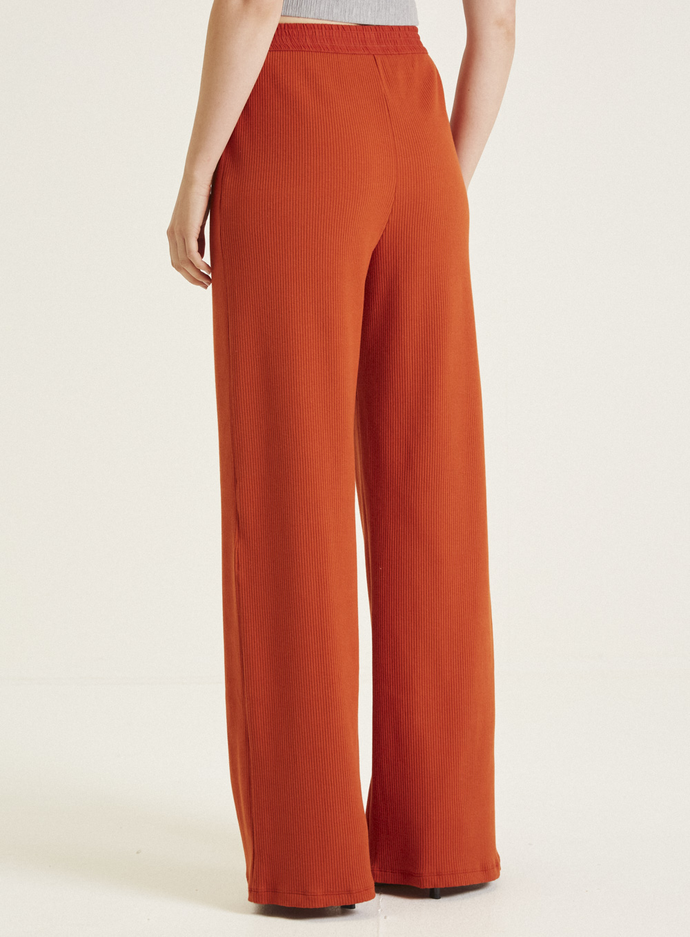 CALÇA CANELADA P LARANJA GINGER