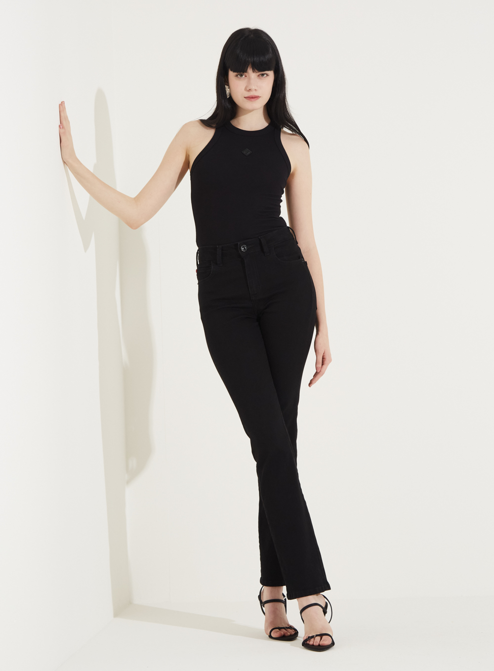 CALÇA JEANS MARISA 2 SLIM 36 IND.PRETO