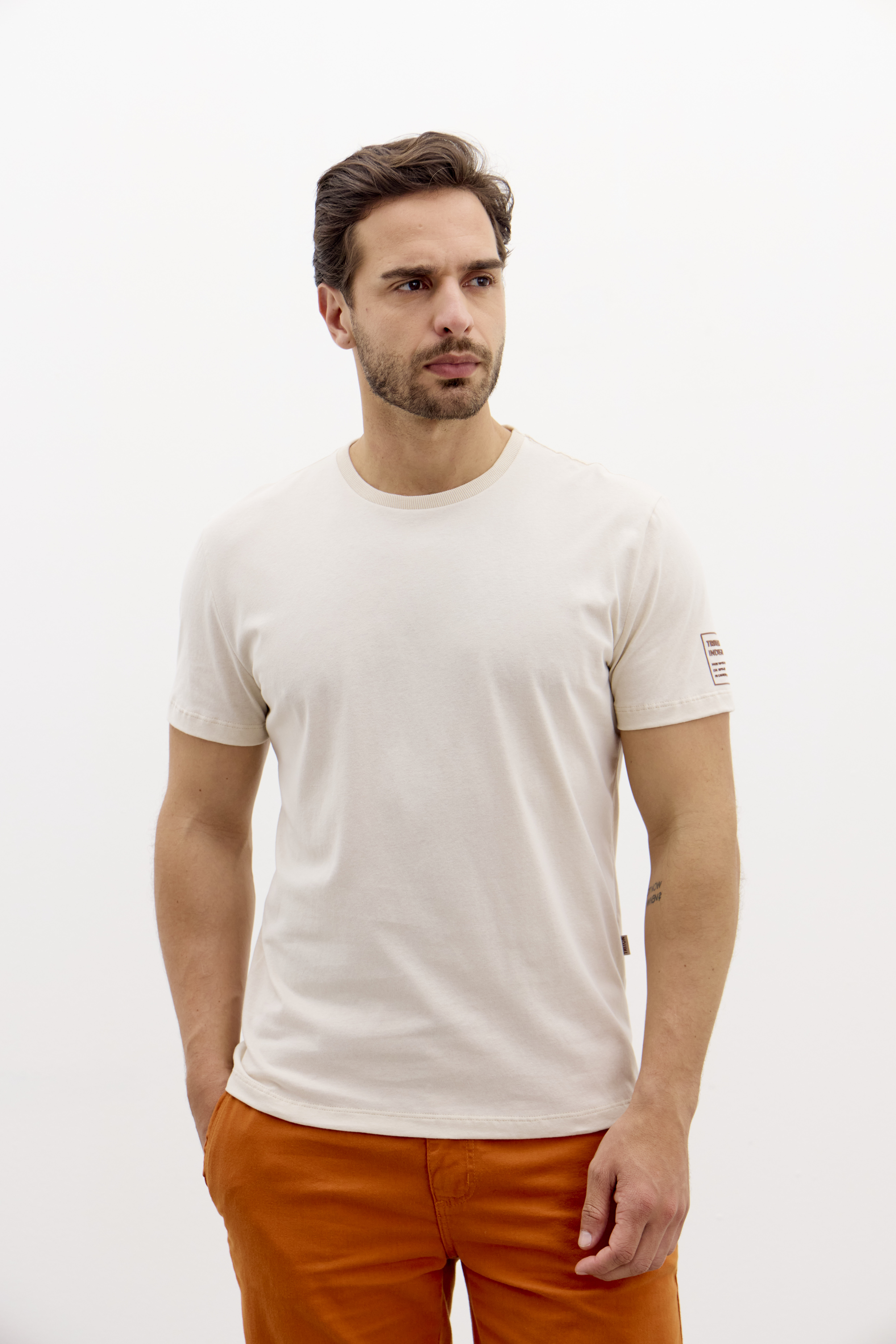 CAMISETA TRITON GG BEGE ITALIAN