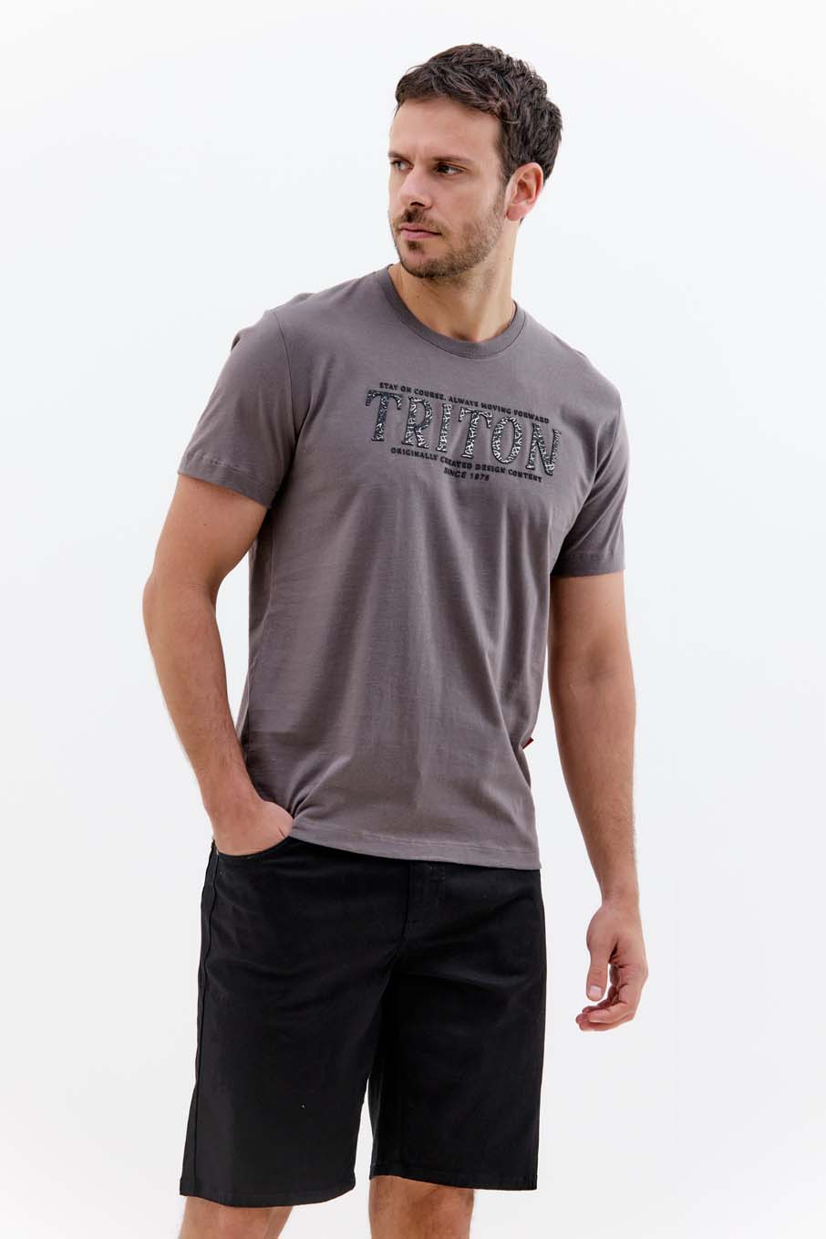 CAMISETA TRITON M CINZA XISTO
