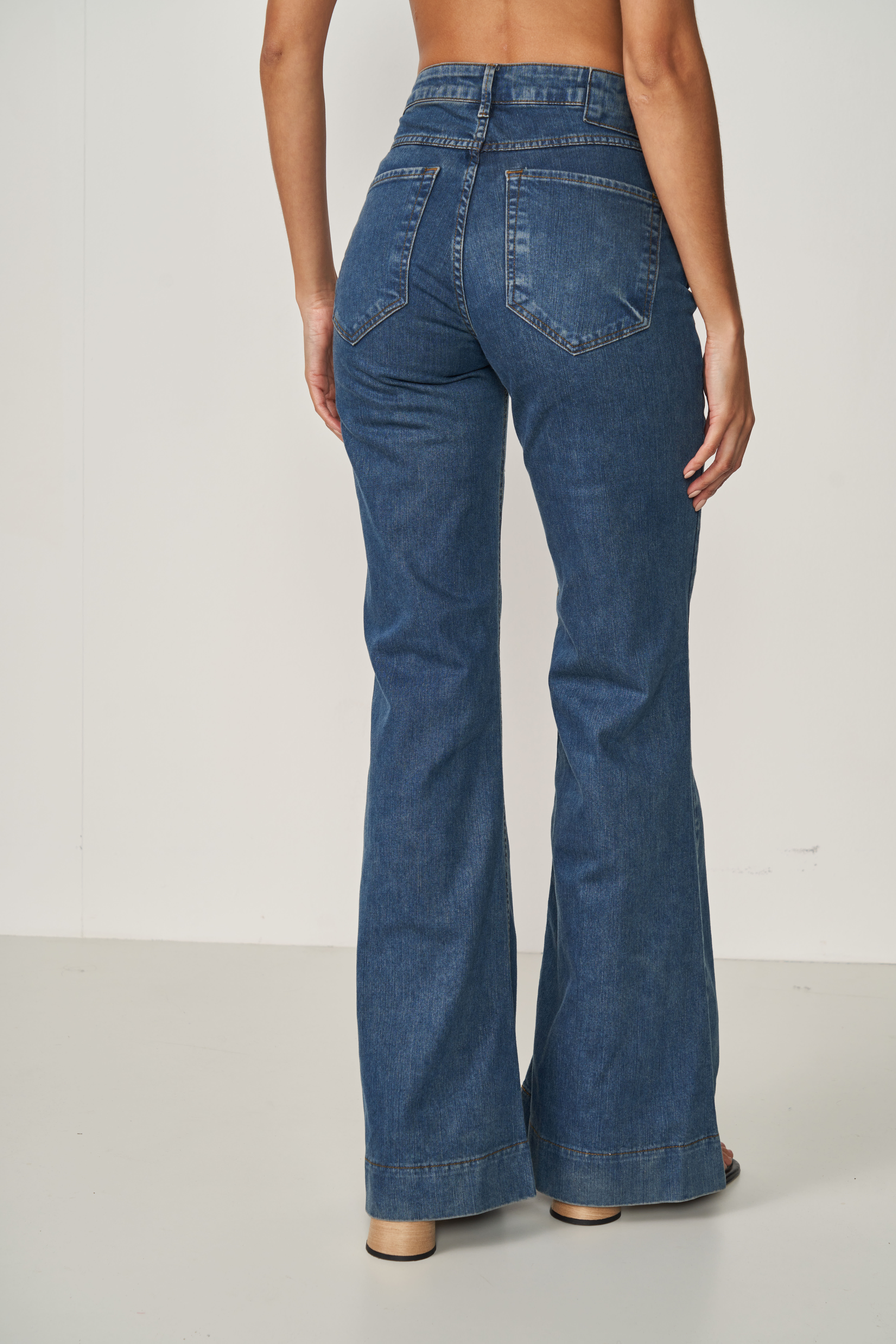 CALÇA JEANS BOOT CUT 36 INDIGO