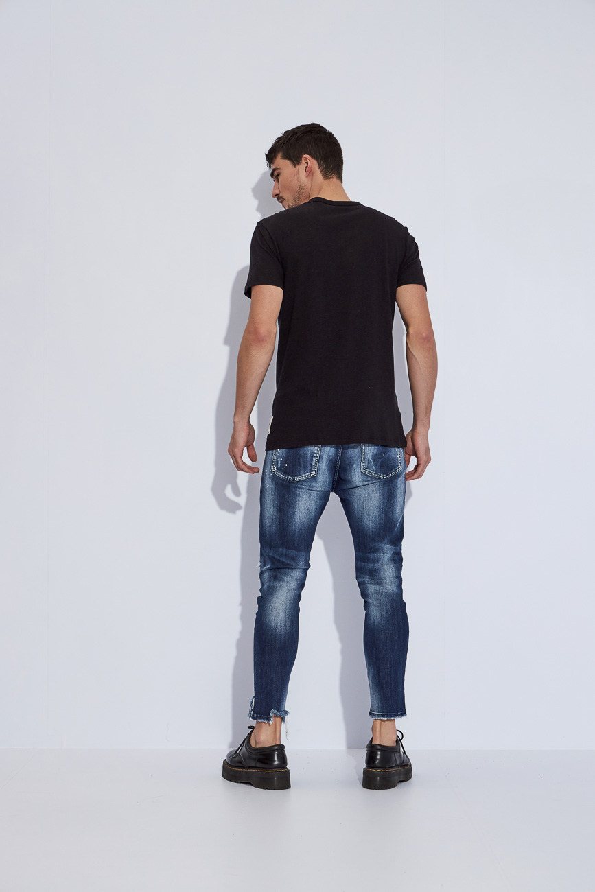 CAMISETA ESTAMPADA M PRETO/PRETO