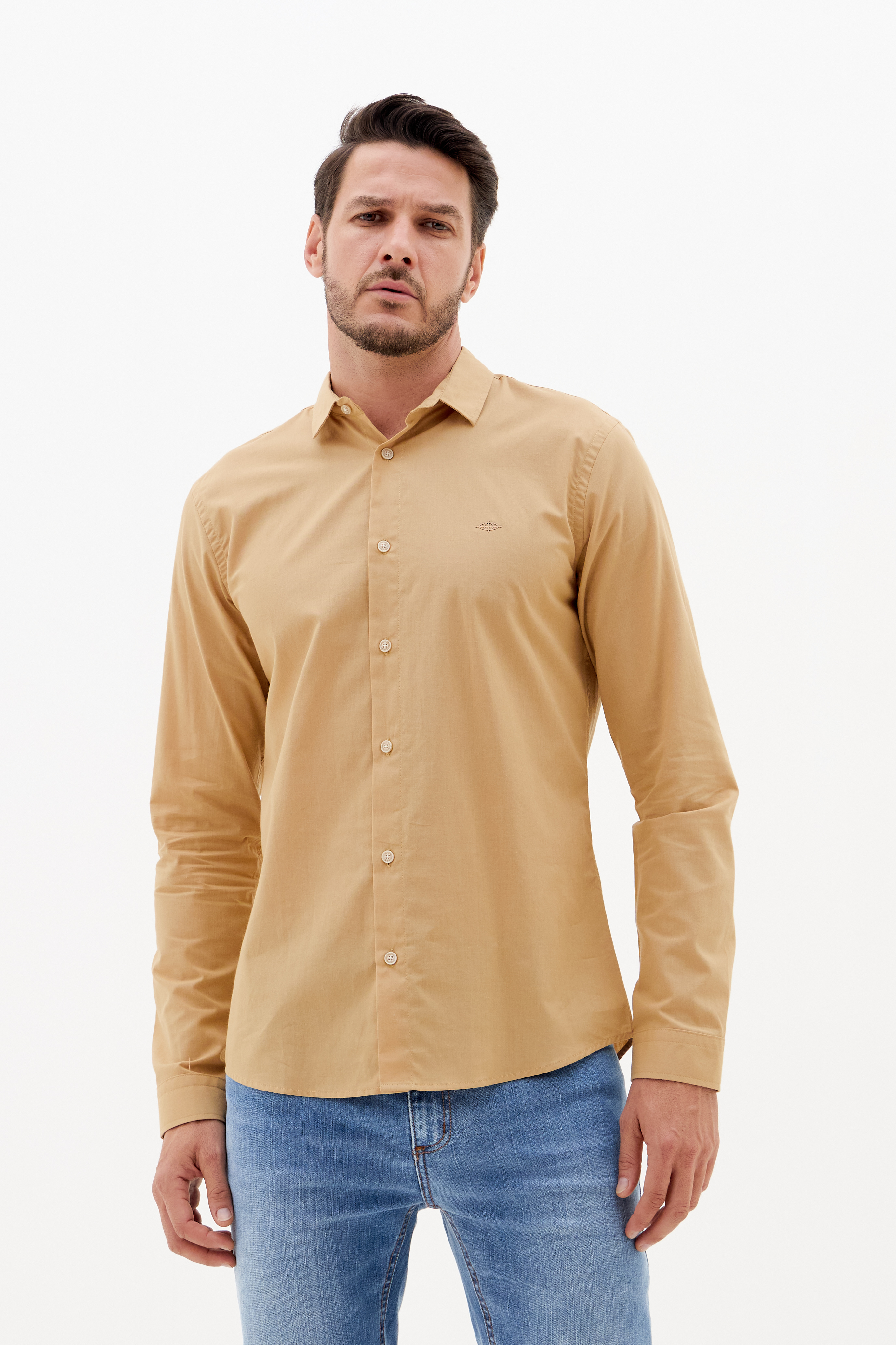 CAMISA CASUAL GG BEGE FLAVO
