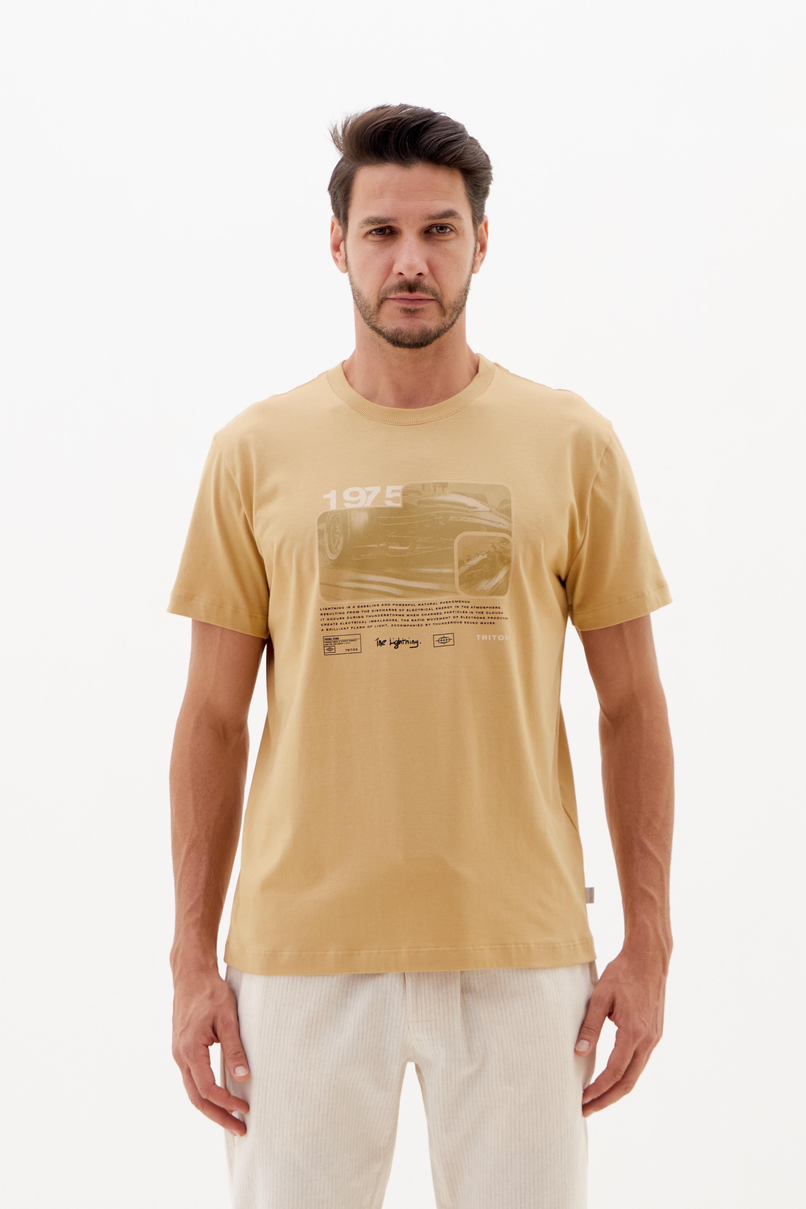 CAMISETA TRITON M BEGE FLAVO