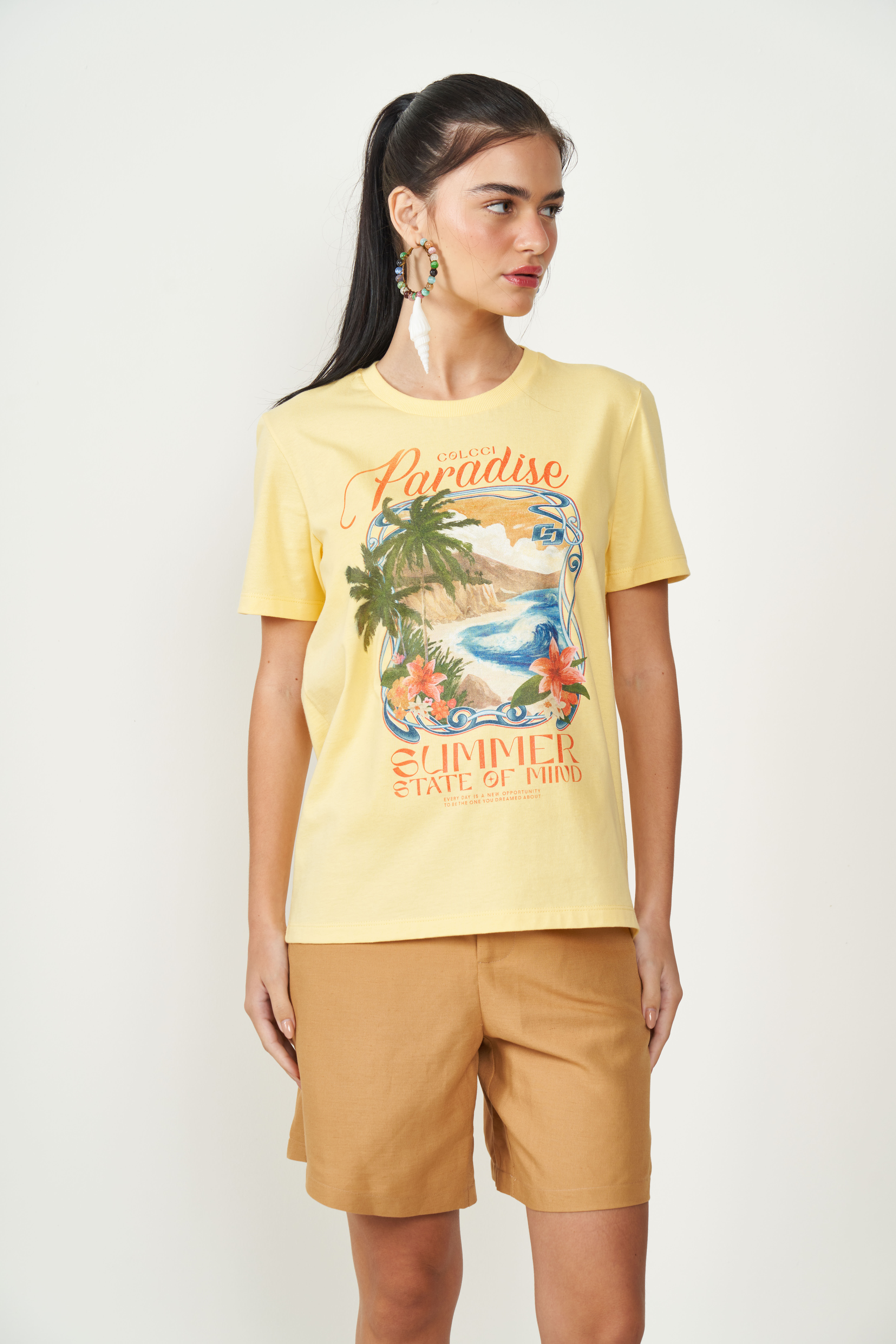 CAMISETA COLCCI G AZUL TRANQUIL BLUE