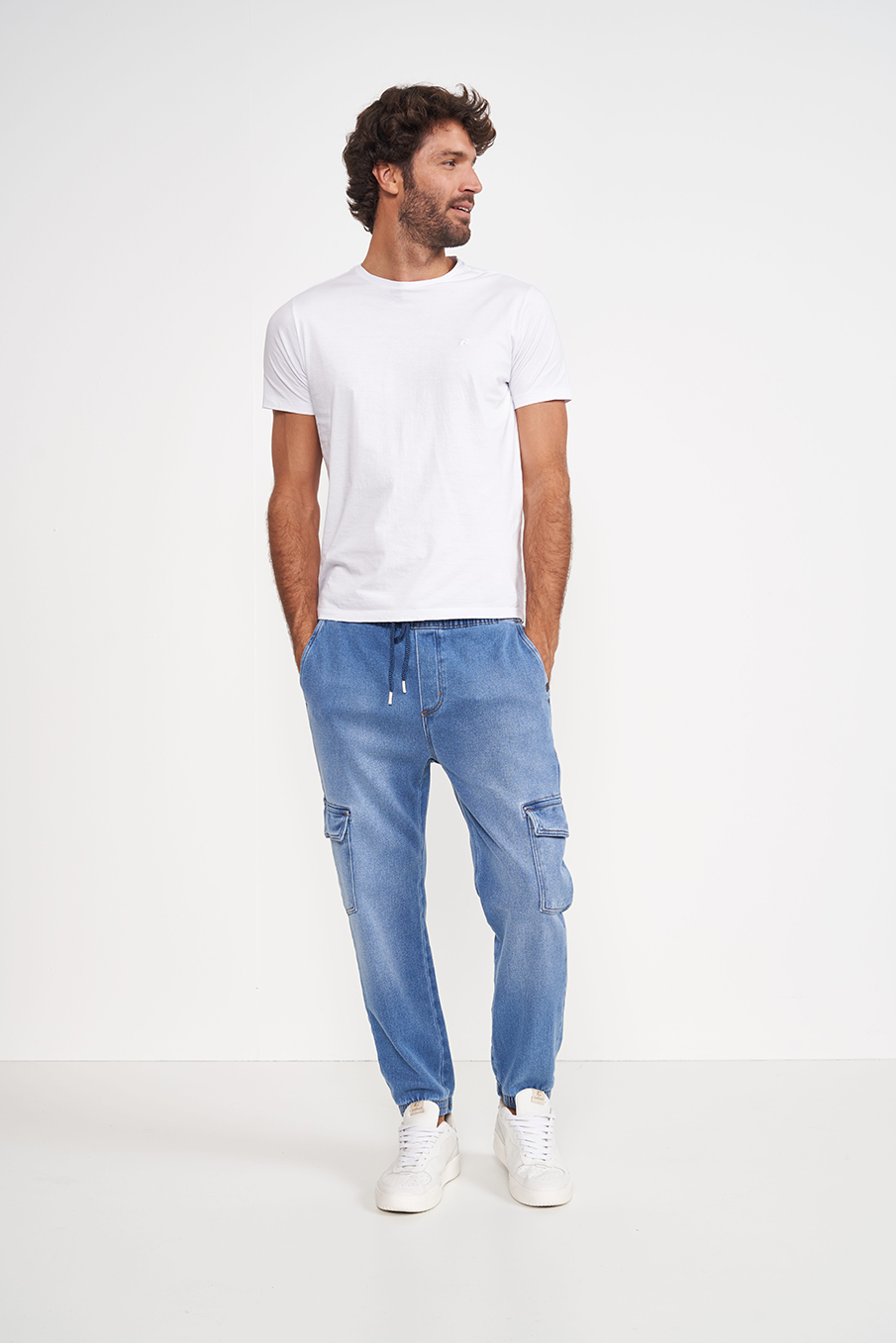 CALÇA JEANS SLIM P INDIGO