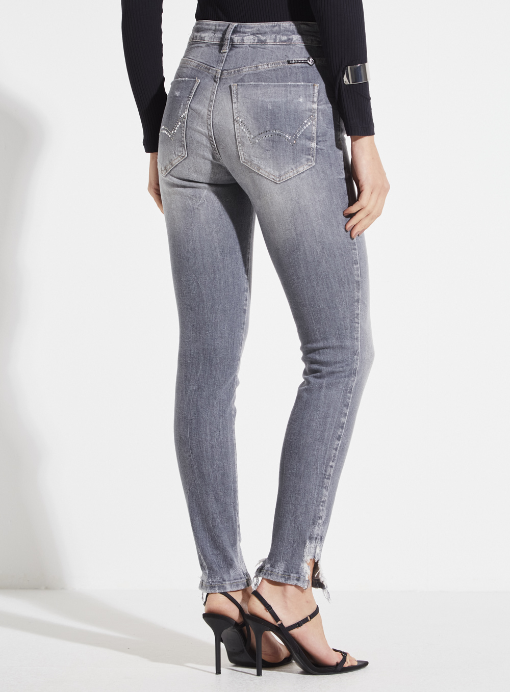 CALÇA JEANS MARISA 2 CIGARRETE 38 INDIGO CINZA