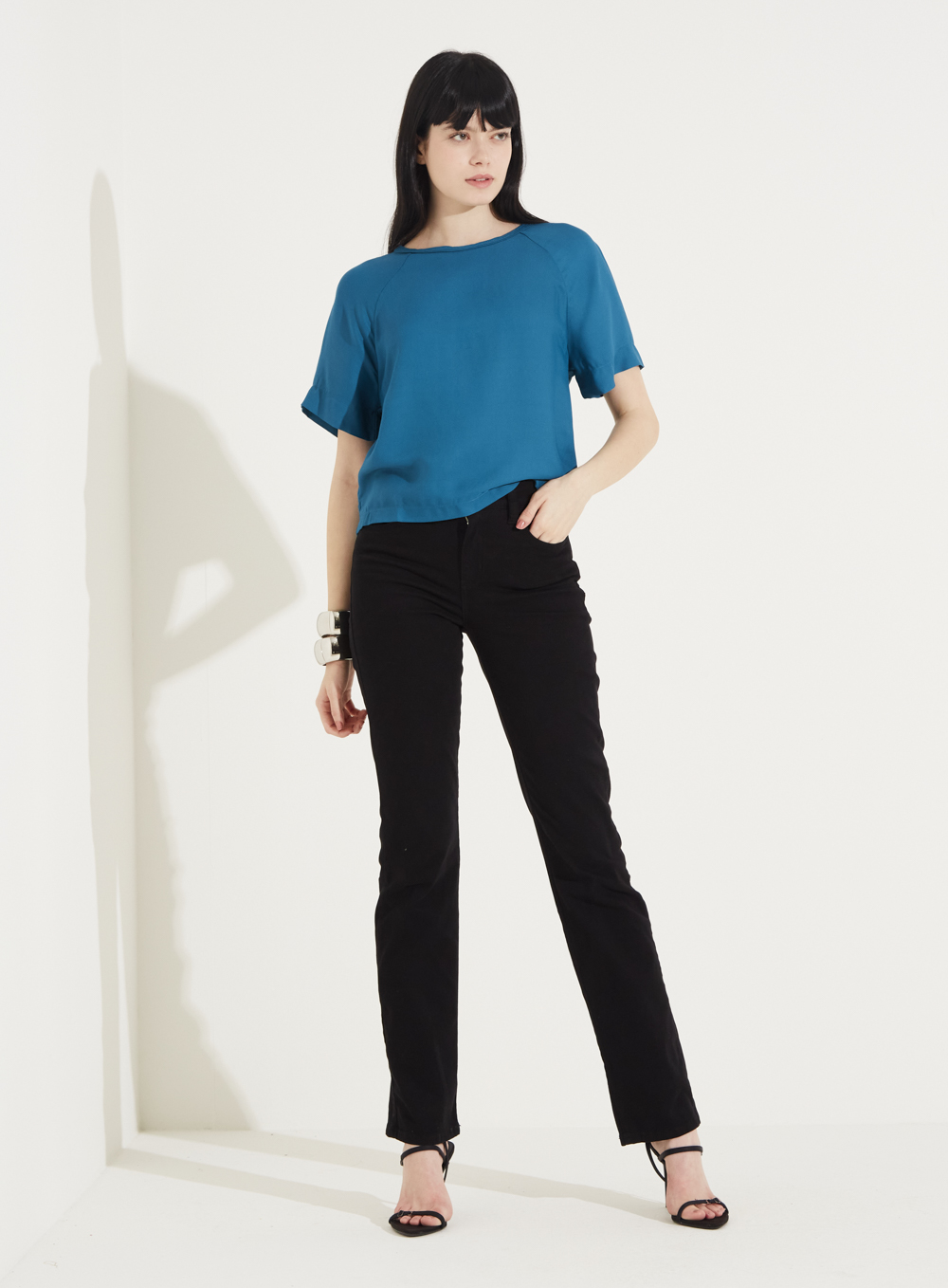 CALÇA SARJA MARISA 2 SLIM 36 PRETO