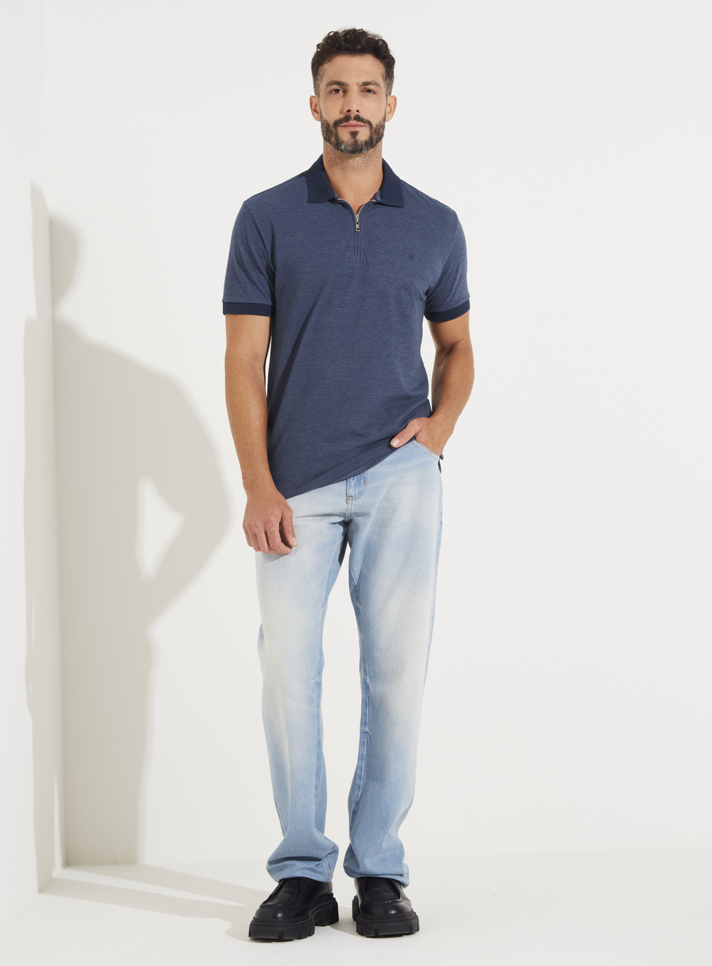 CALÇA JEANS PAUL SLIM 42 INDIGO