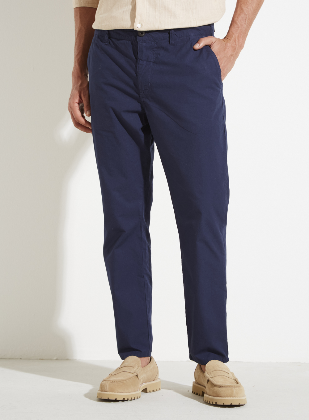 CALÇA SARJA JOHANN 42 AZUL OLYMPIC