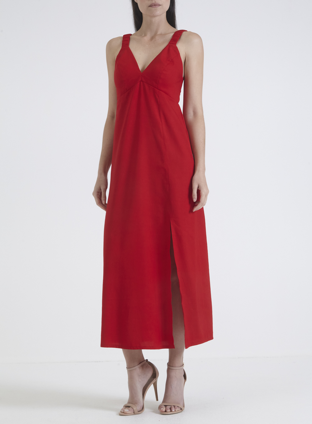 VESTIDO LINHO P PRETO