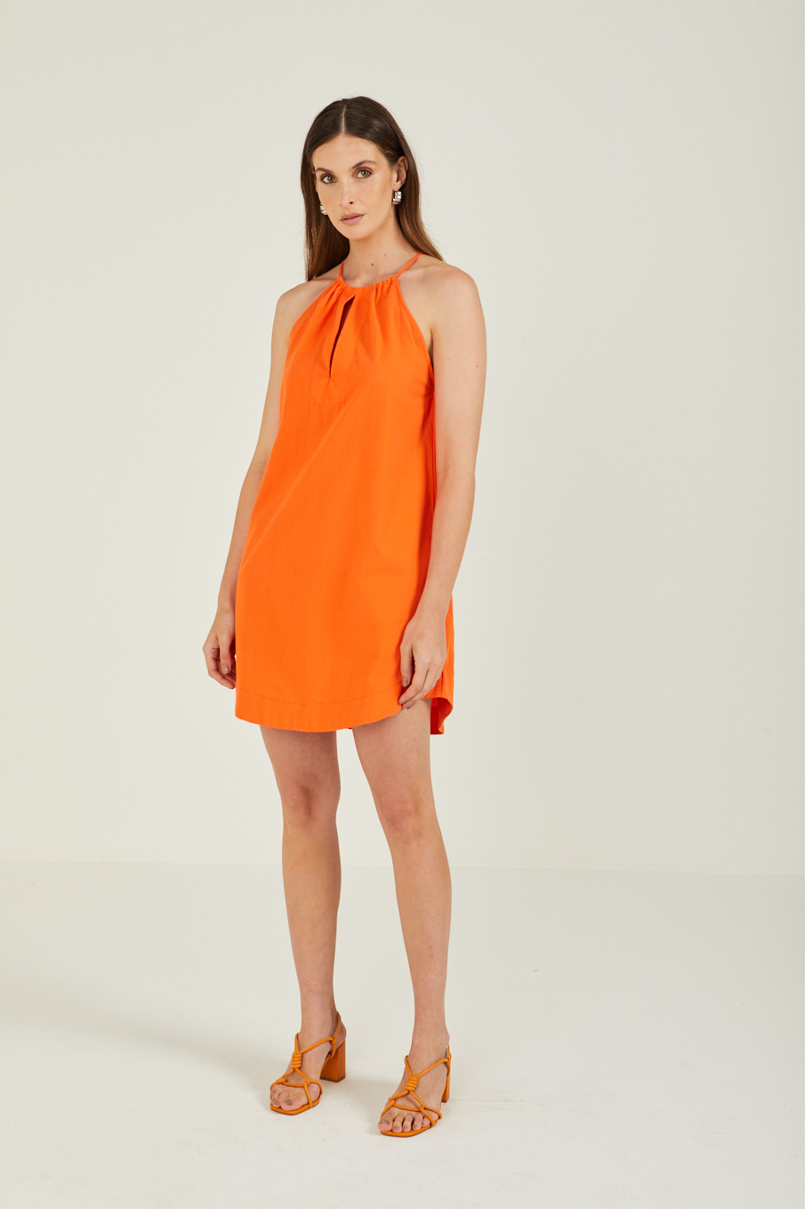 VESTIDO FORUM PP LARANJA SAOKO
