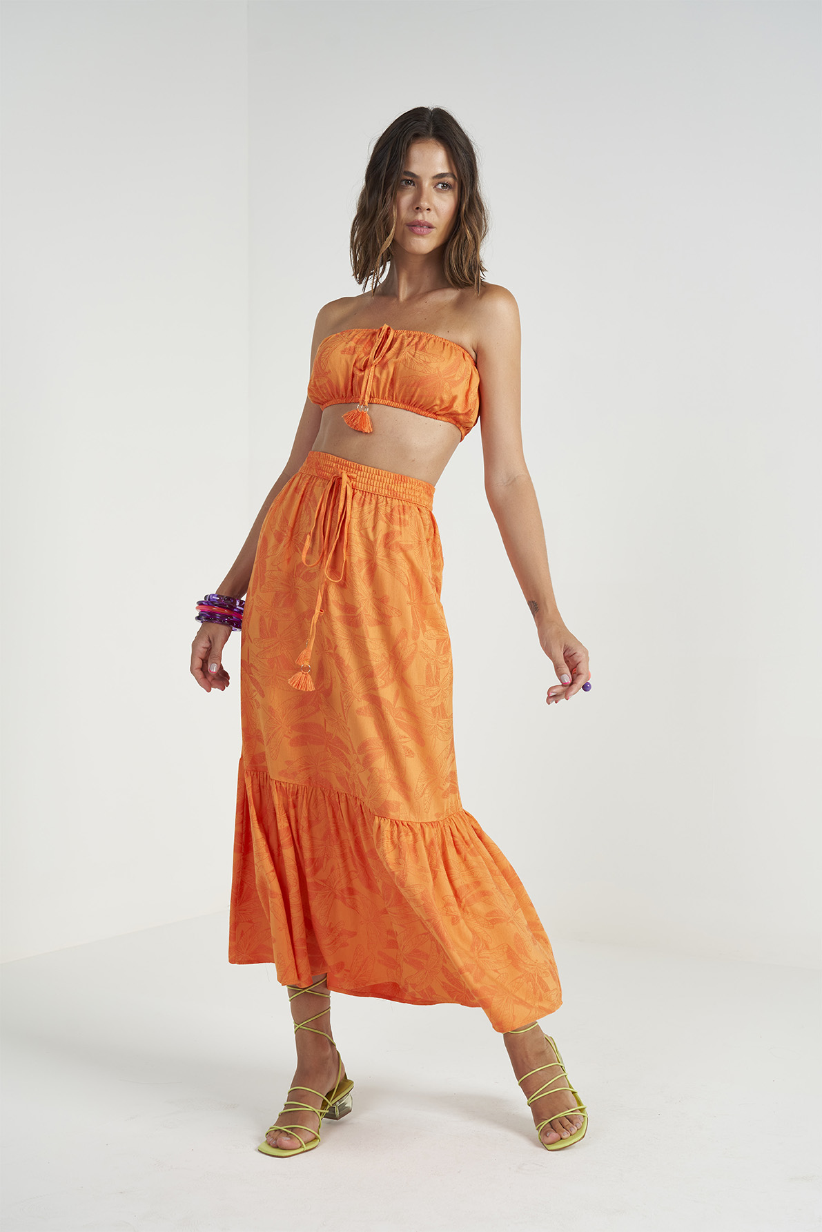 SAIA JACQUARD G LARANJA