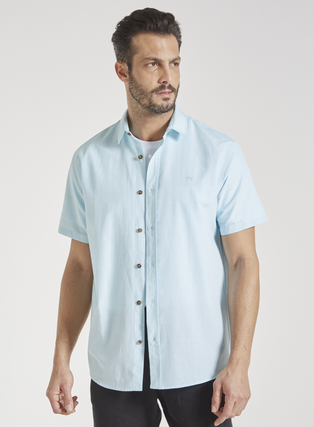 CAMISA RELAX GG BRANCO/AZUL