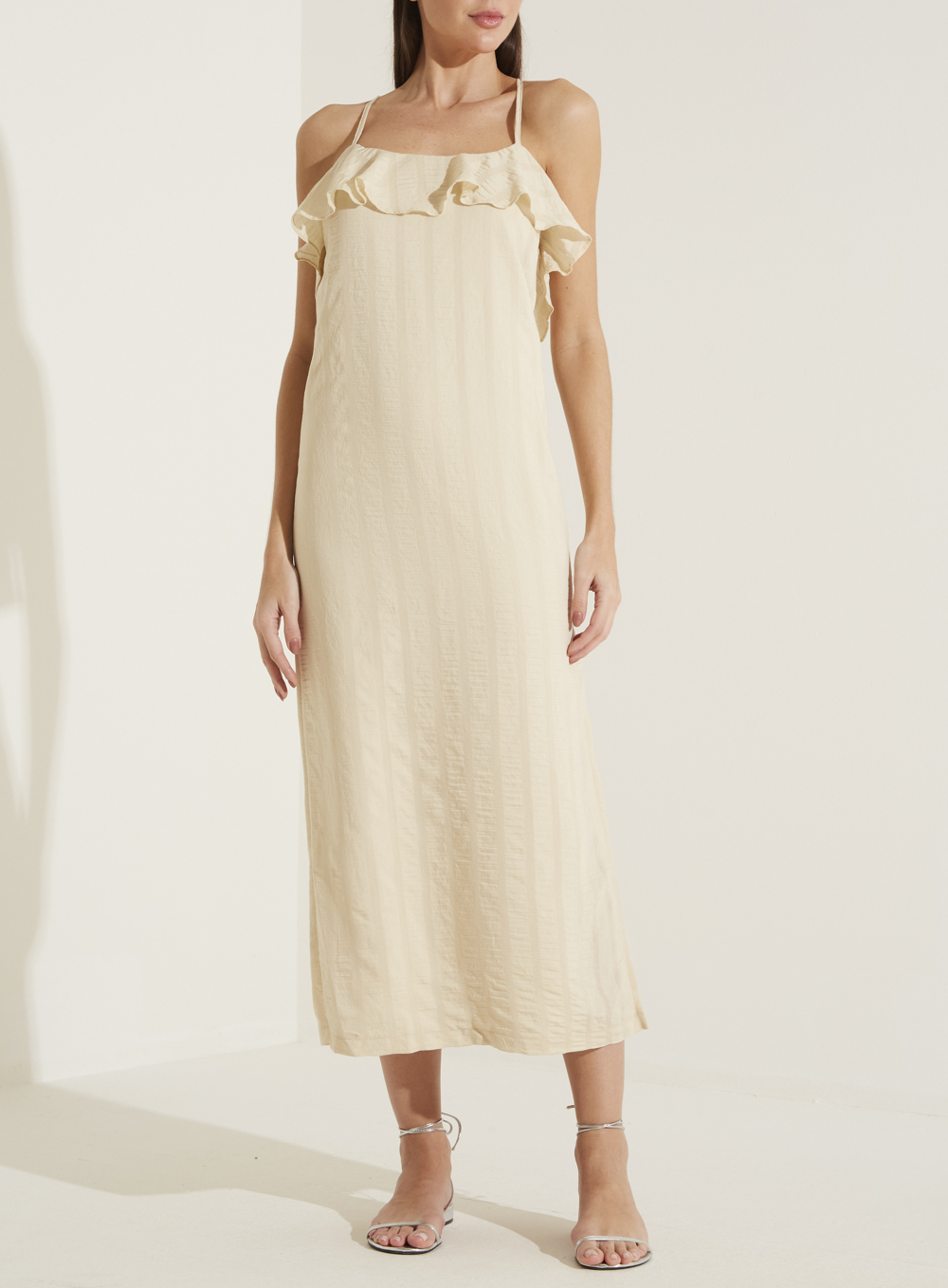 VESTIDO FORUM PP BEGE NAPA