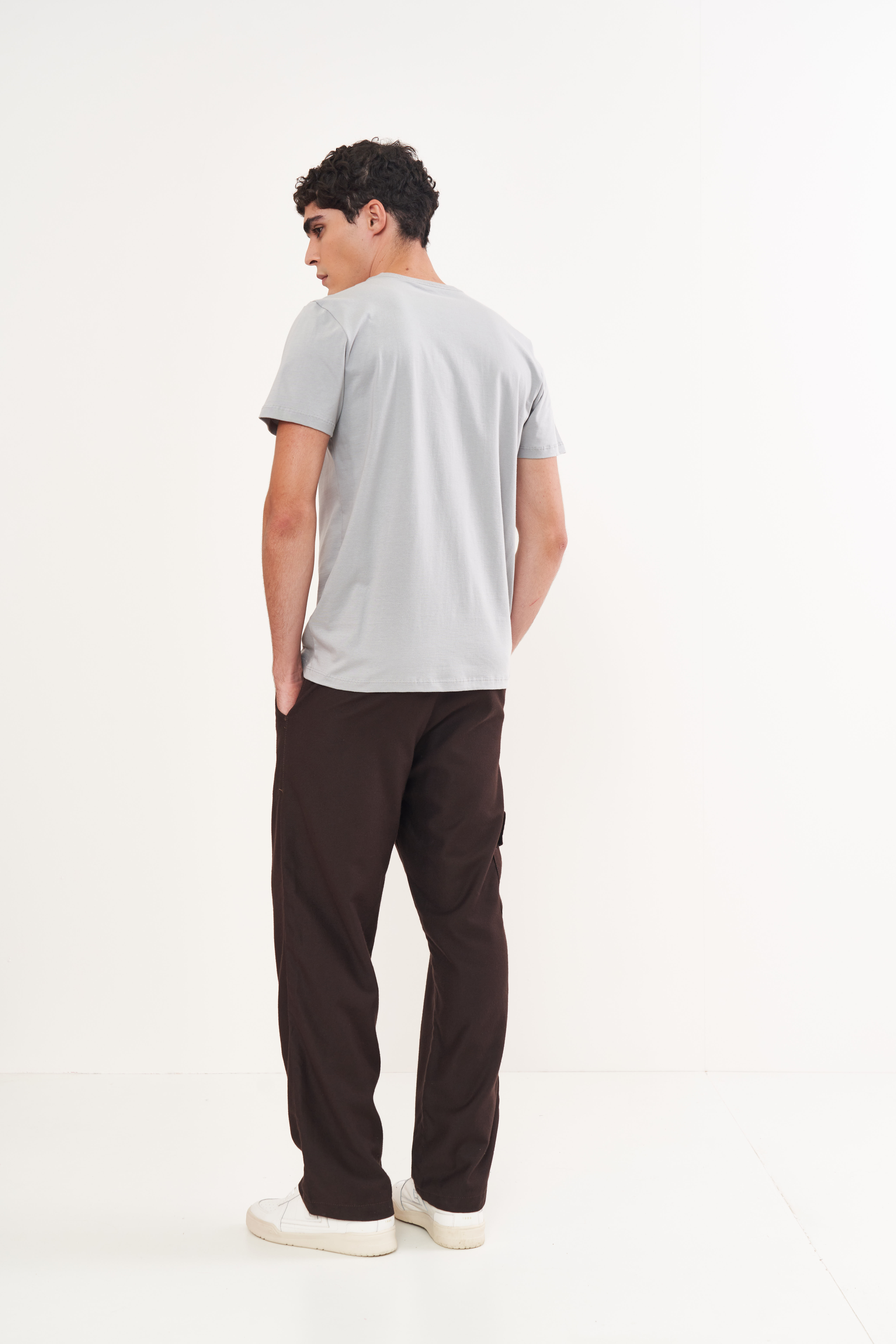 CAMISETA ESTAMPADA M CINZA PEWTER