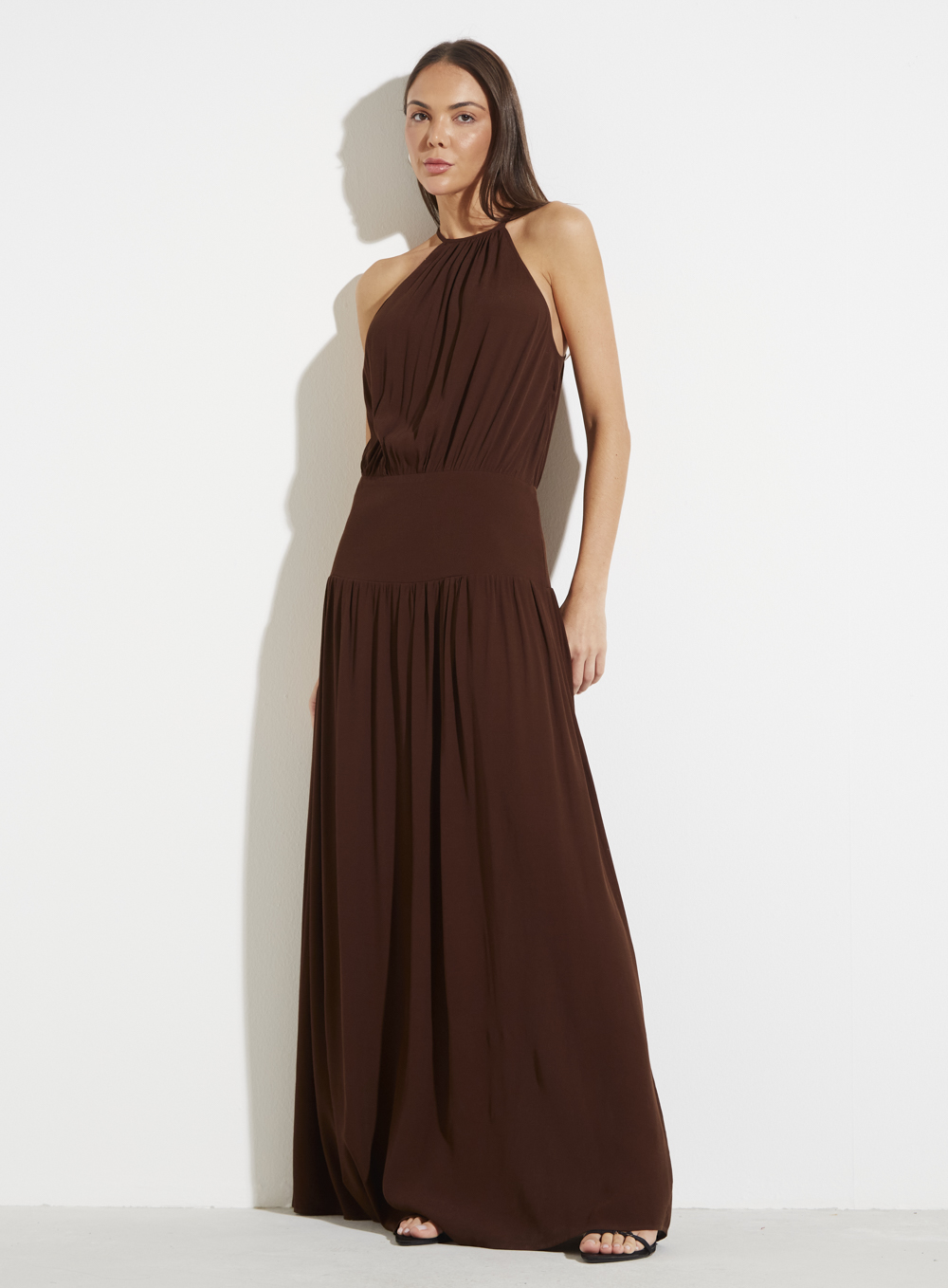 VESTIDO FORUM G MARROM NOBUCK