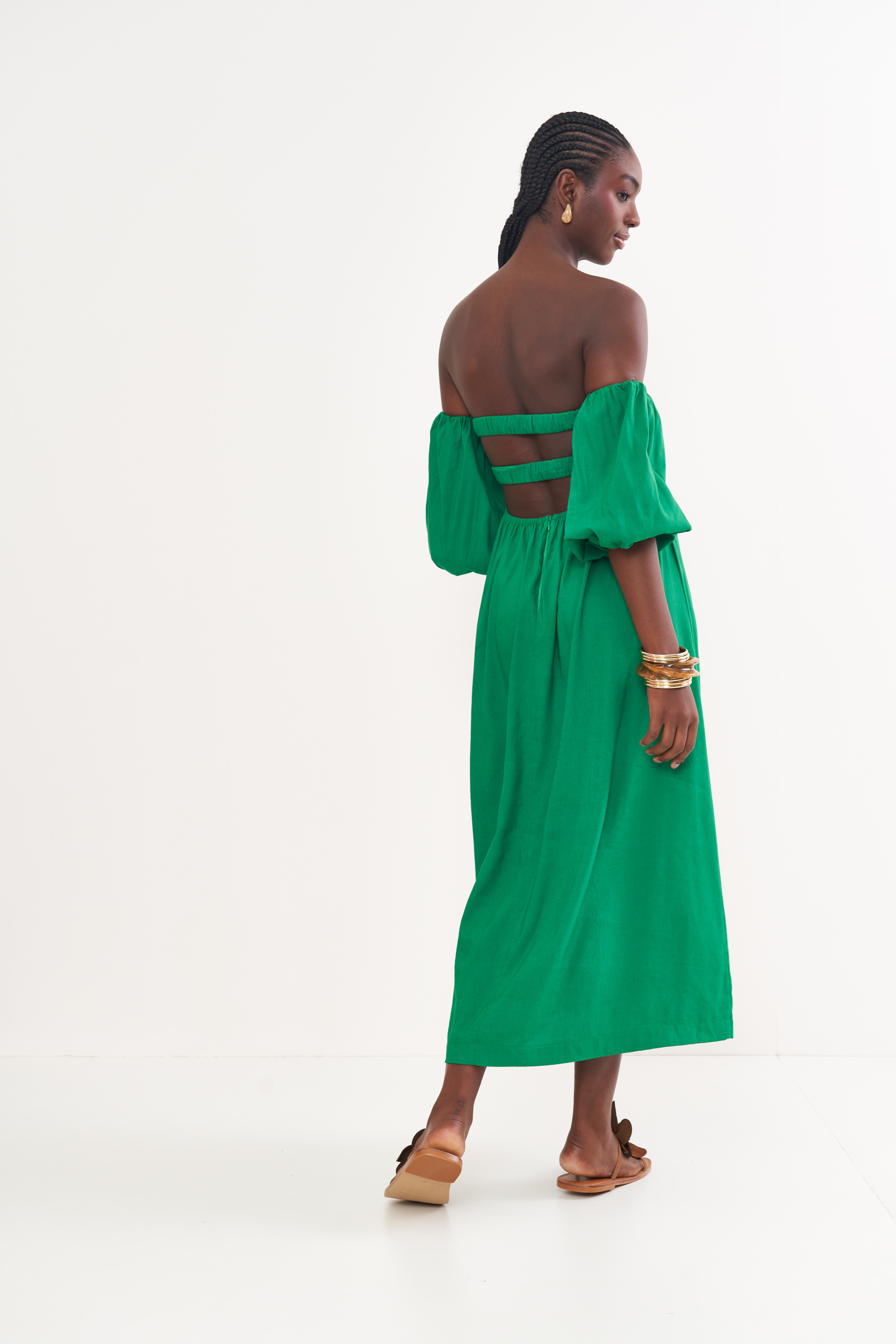 VESTIDO LINHO G VERDE VANITY