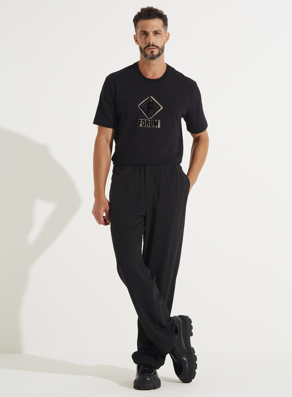 CALÇA LINHO 42 PRETO