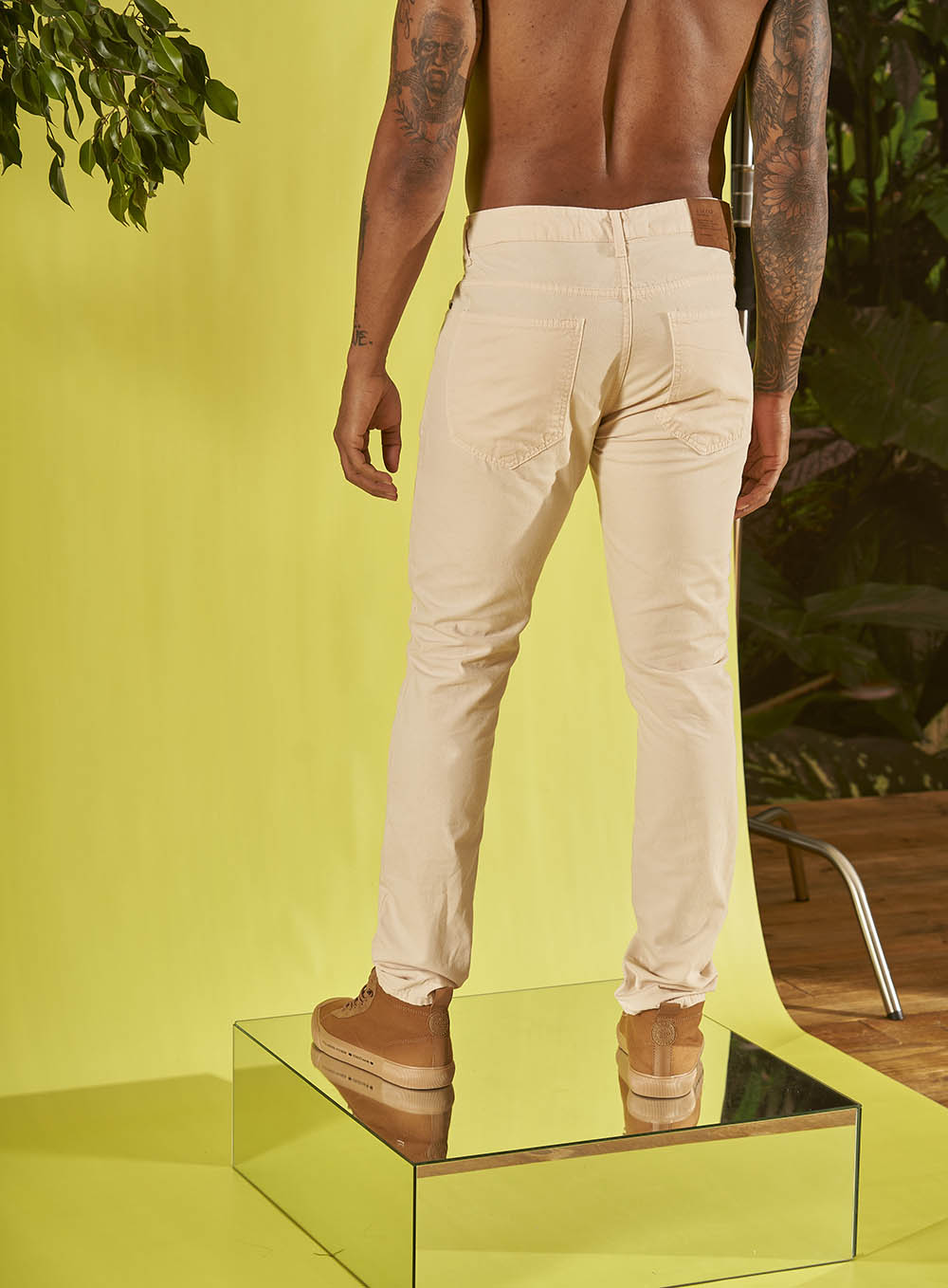 CALÇA SARJA FELIPE 40 BRANCO