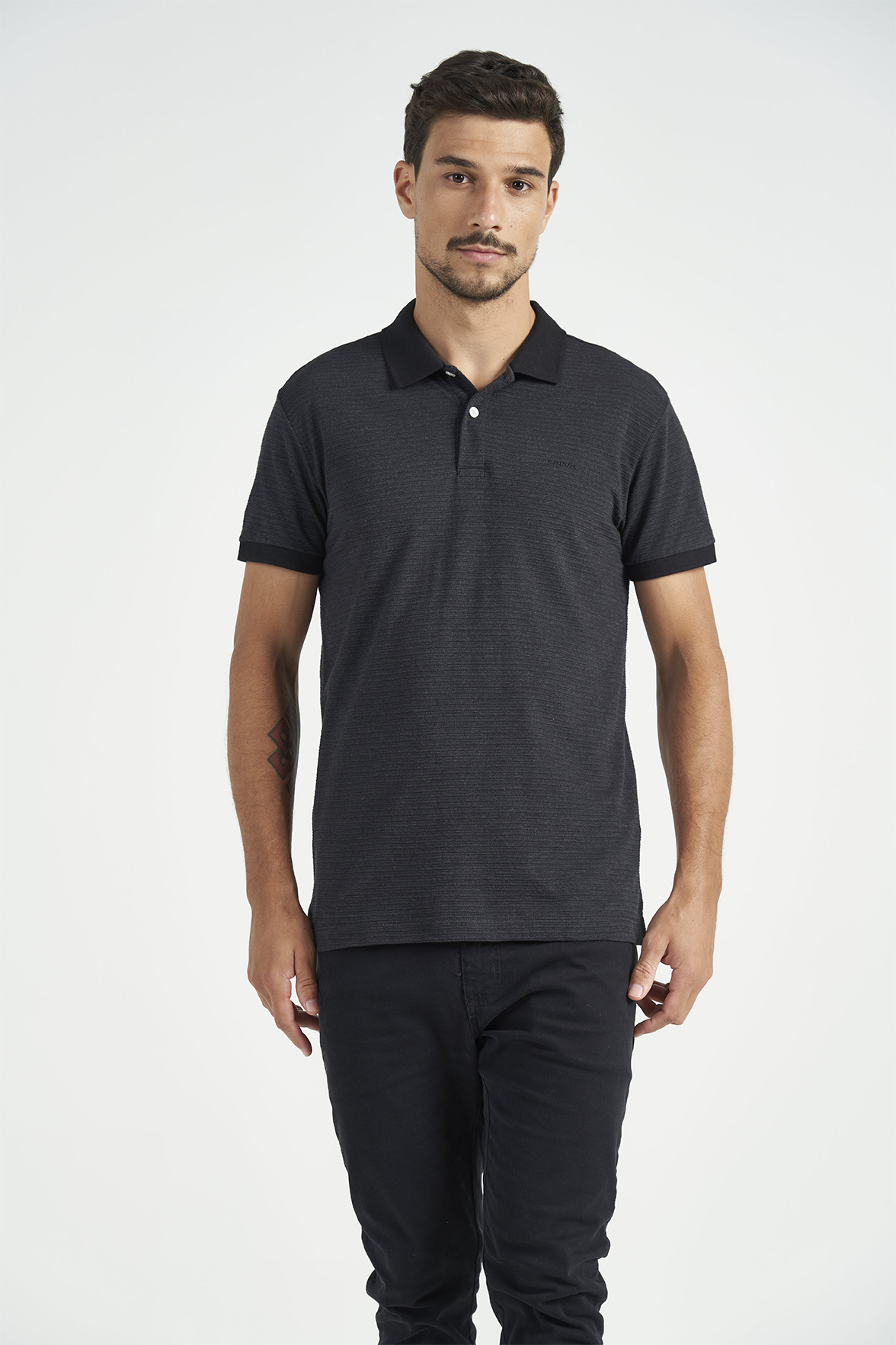 POLO JACQUARD P PRETO