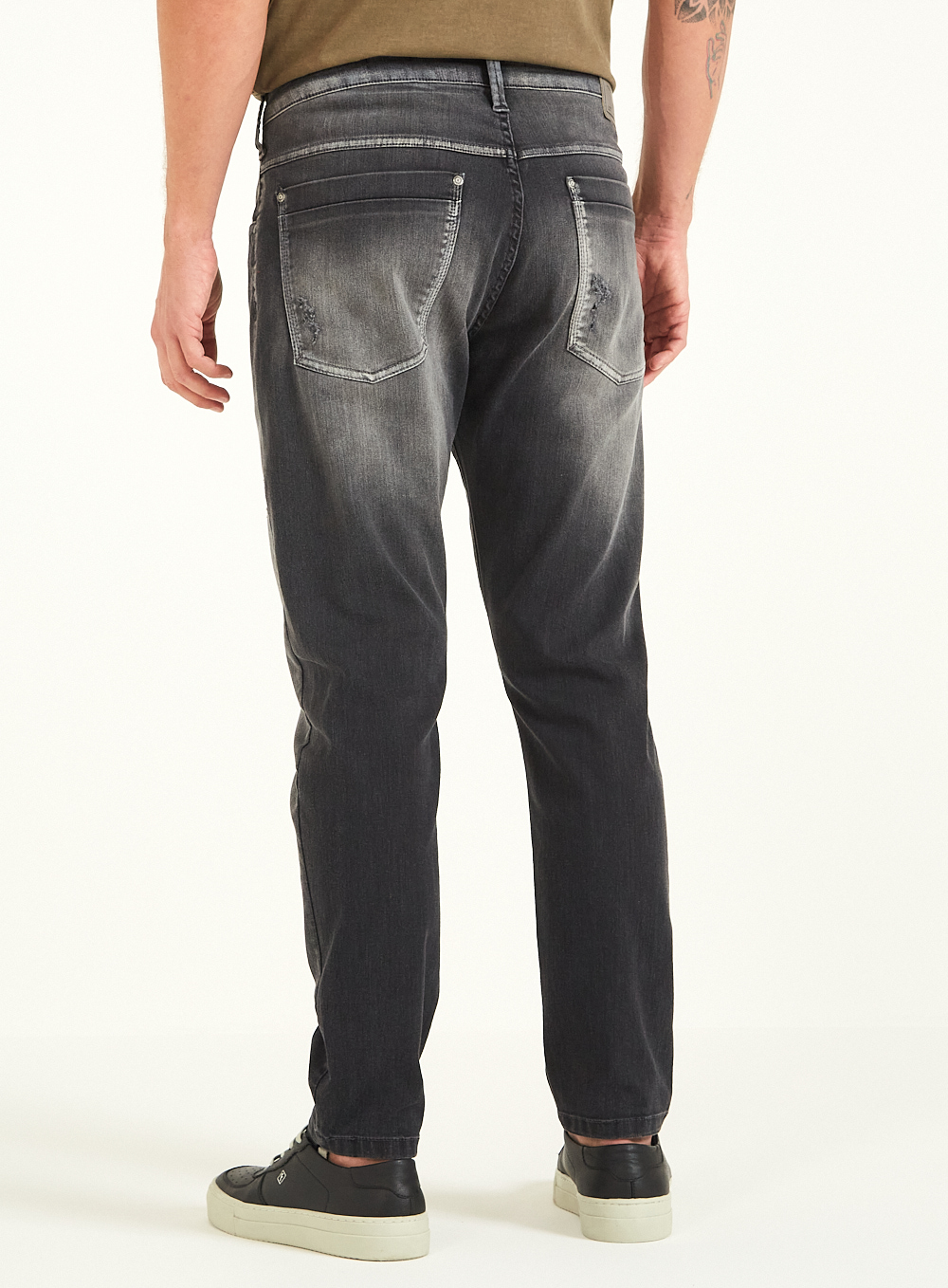 CALÇA JEANS PAUL SLIM CROPPED 38 IND.PRETO