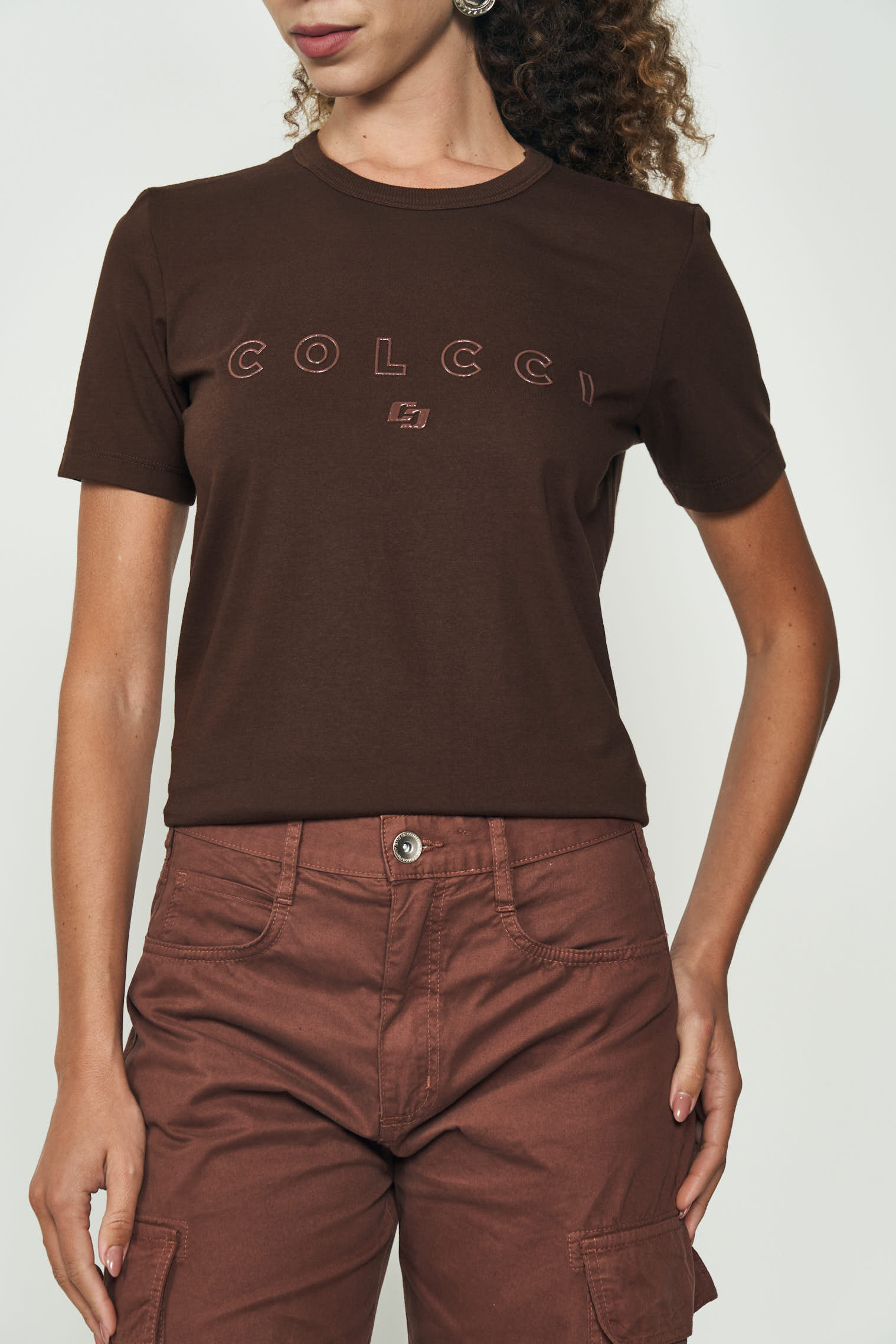 CAMISETA COLCCI GG VERMELHO SPARKLY