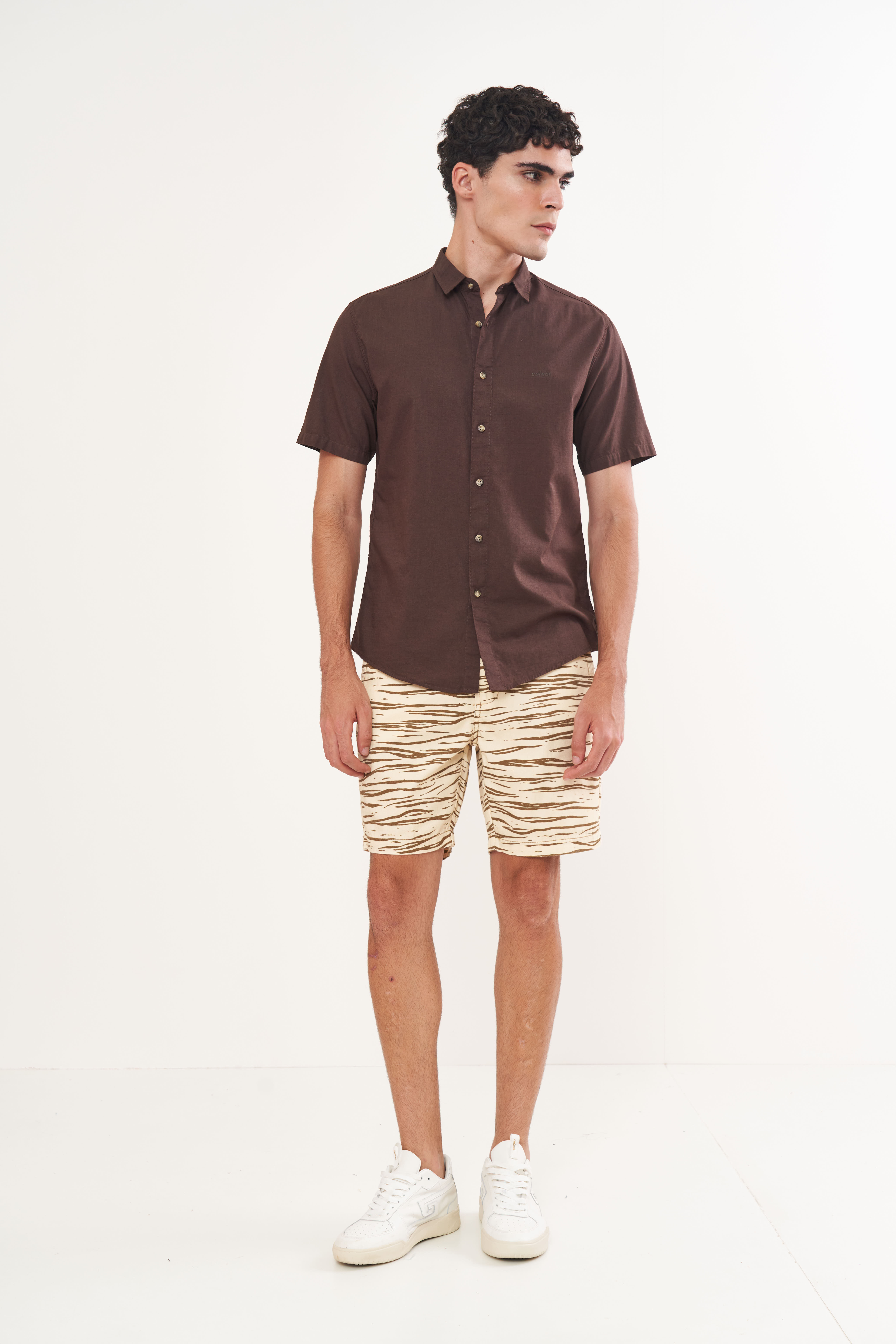 CAMISA RELAX GG MARROM COFFE BEAN