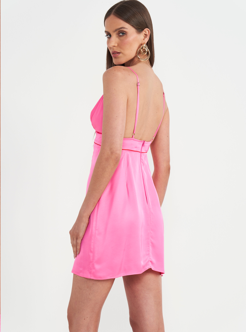 VESTIDO  COLCCI 34 ROSA CRASIA