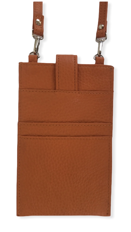 BOLSA FEM PEQ. COURO COLCCI U LARANJA CAMPANA
