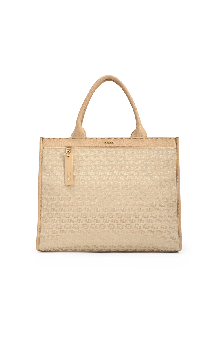 BOLSA COLCCI FEM MAXI TOTE JACQUARD U CARAMELO