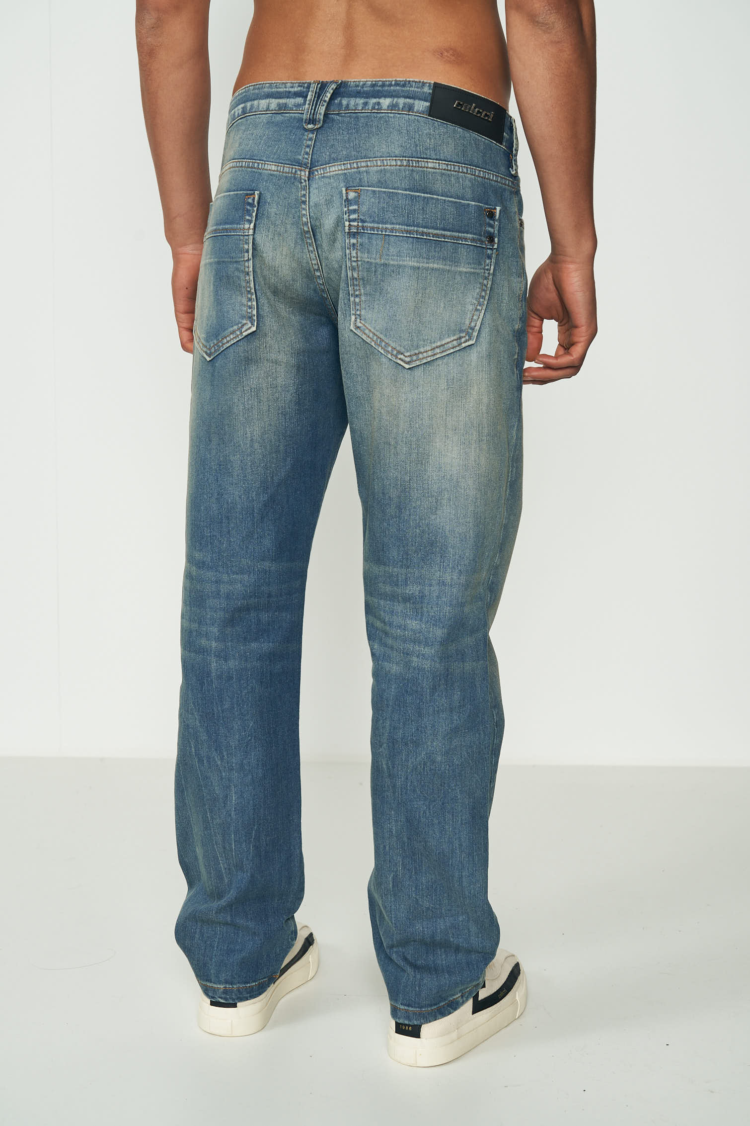 CALÇA JEANS RETA 42 INDIGO