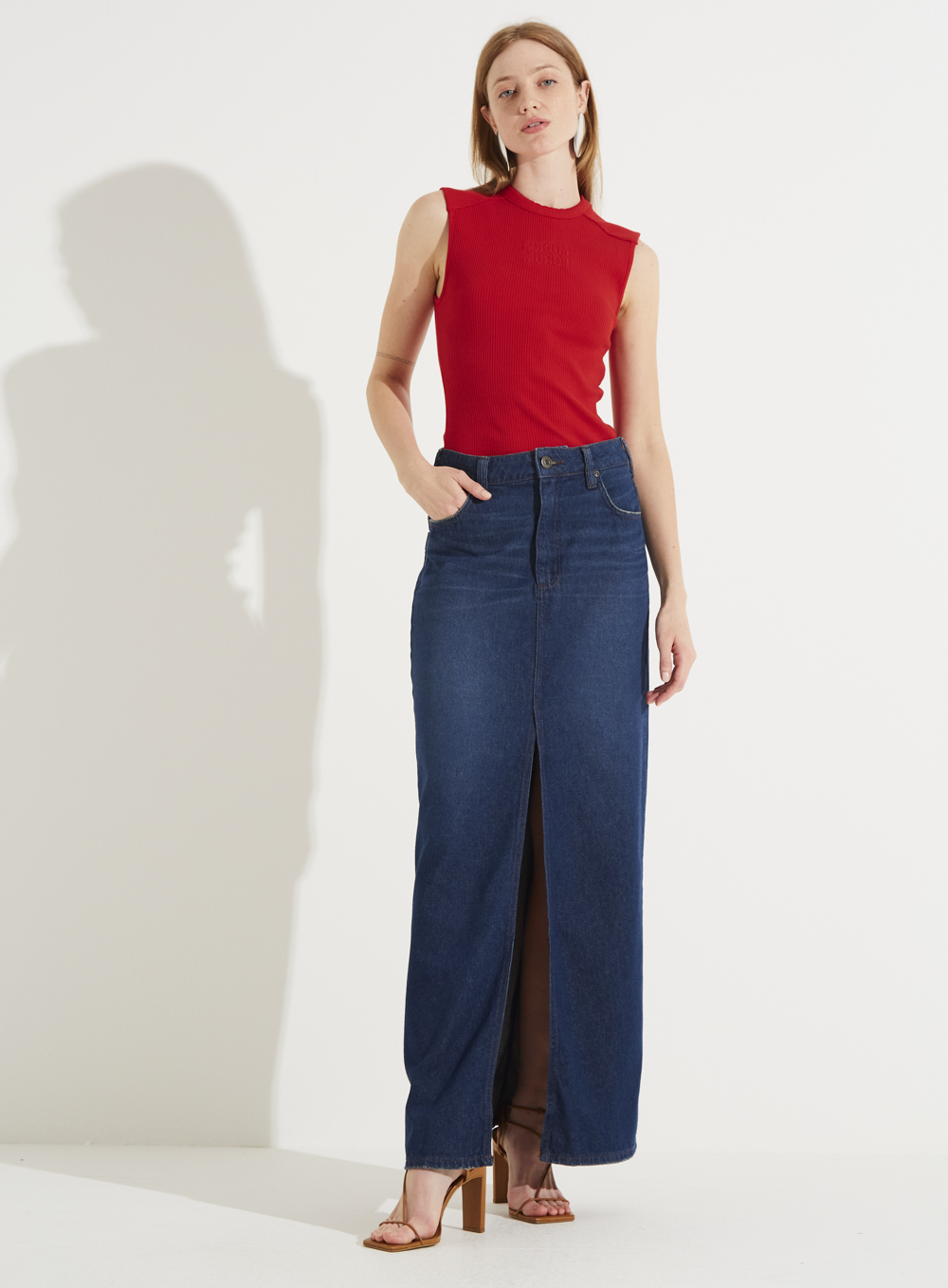 REGATA CANELADA P VERMELHO SPARKLY