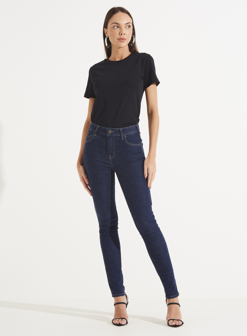 CALÇA JEANS MARISA 2 CIGARRETE 38 INDIGO