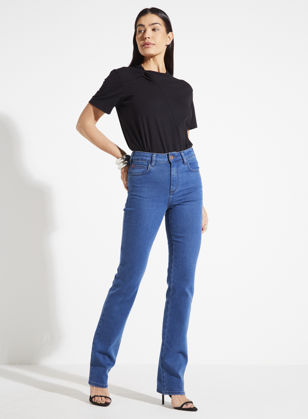 CALÇA JEANS MARISA 2 SLIM 36 INDIGO