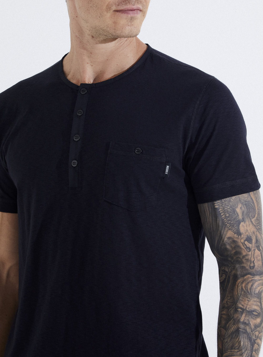 POLO GOLA MAO M PRETO