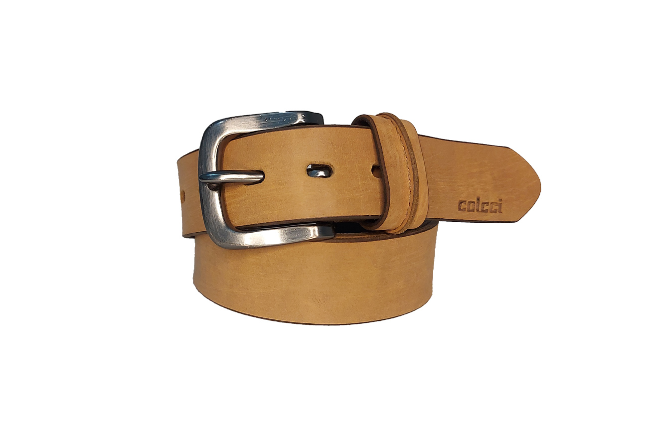 CINTO MASCULINO COURO COLCCI 100 MARROM COCONUT