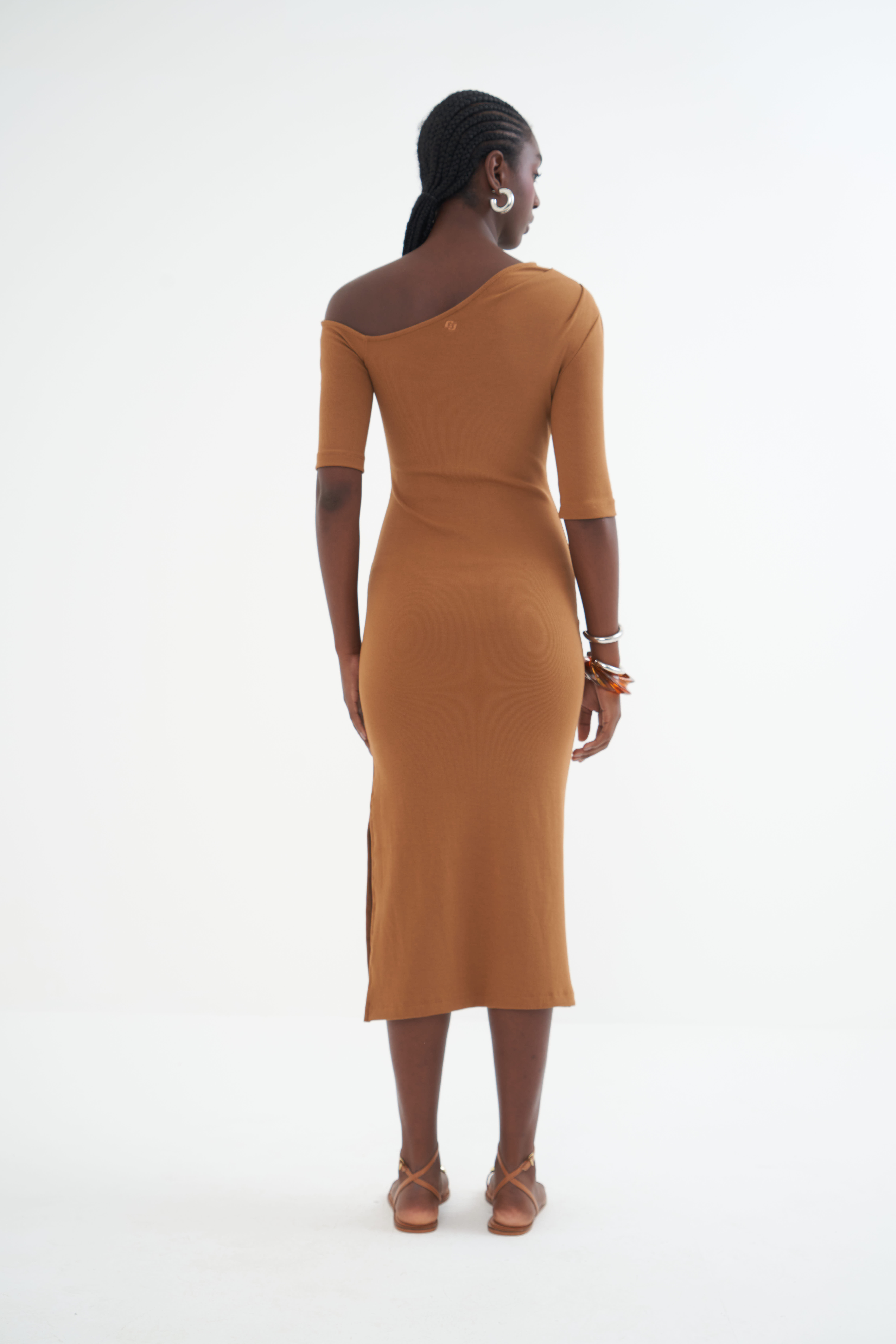 VESTIDO COLCCI G MARROM EVERMORE