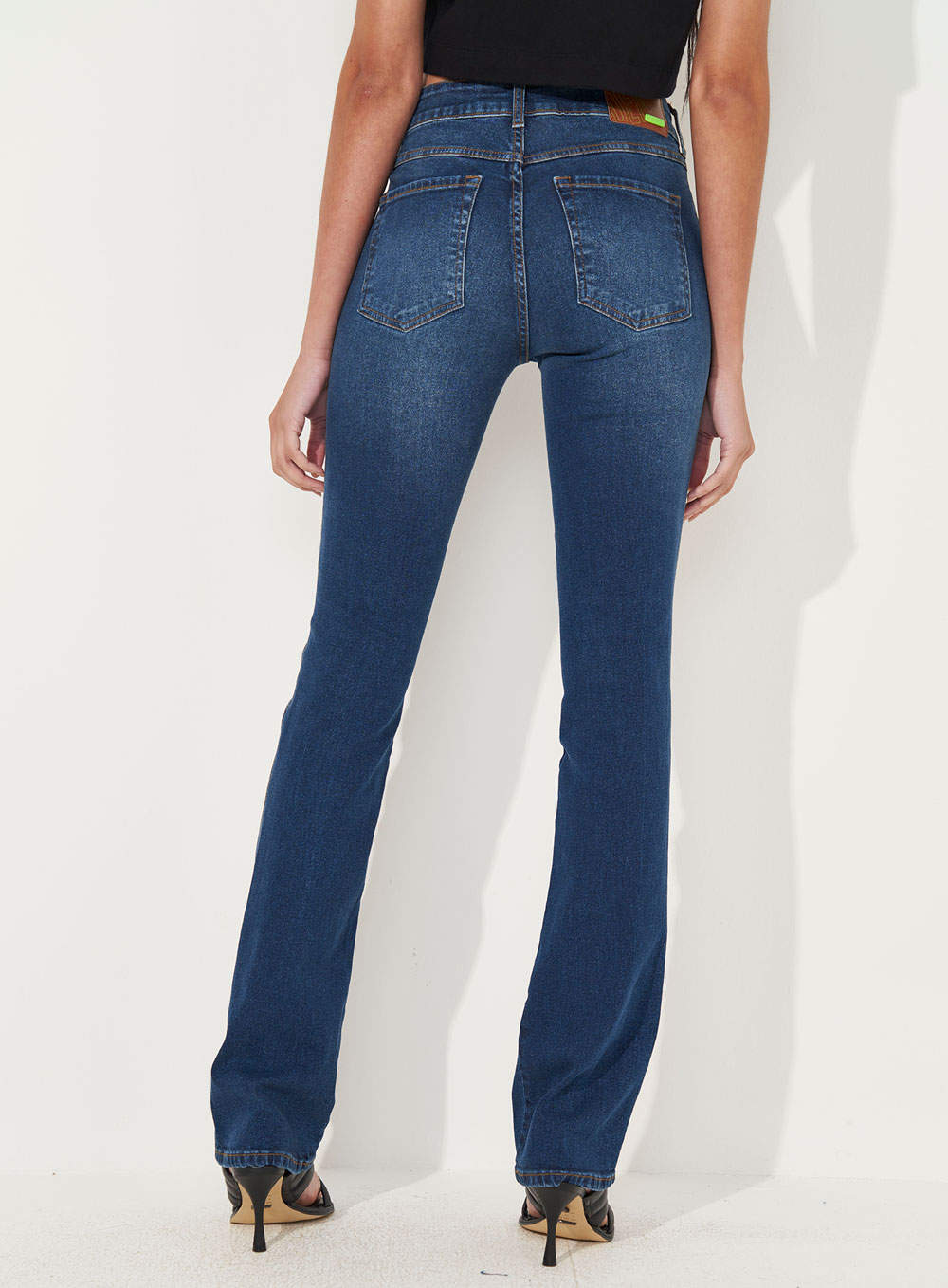 CALÇA JEANS BIA RETA 36 INDIGO