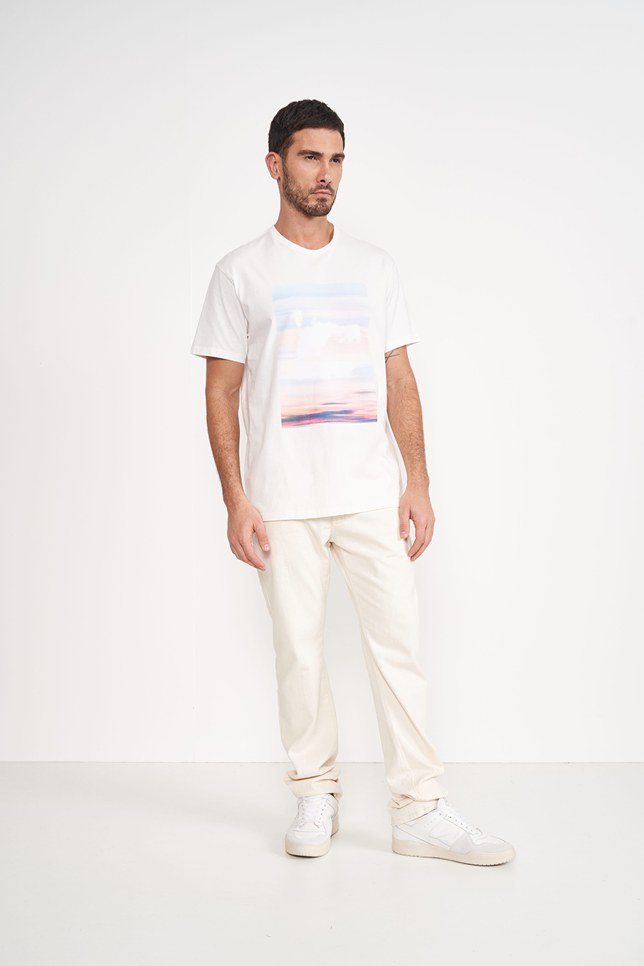 CAMISETA ESTAMPADA GG VERDE PLAYA VIS