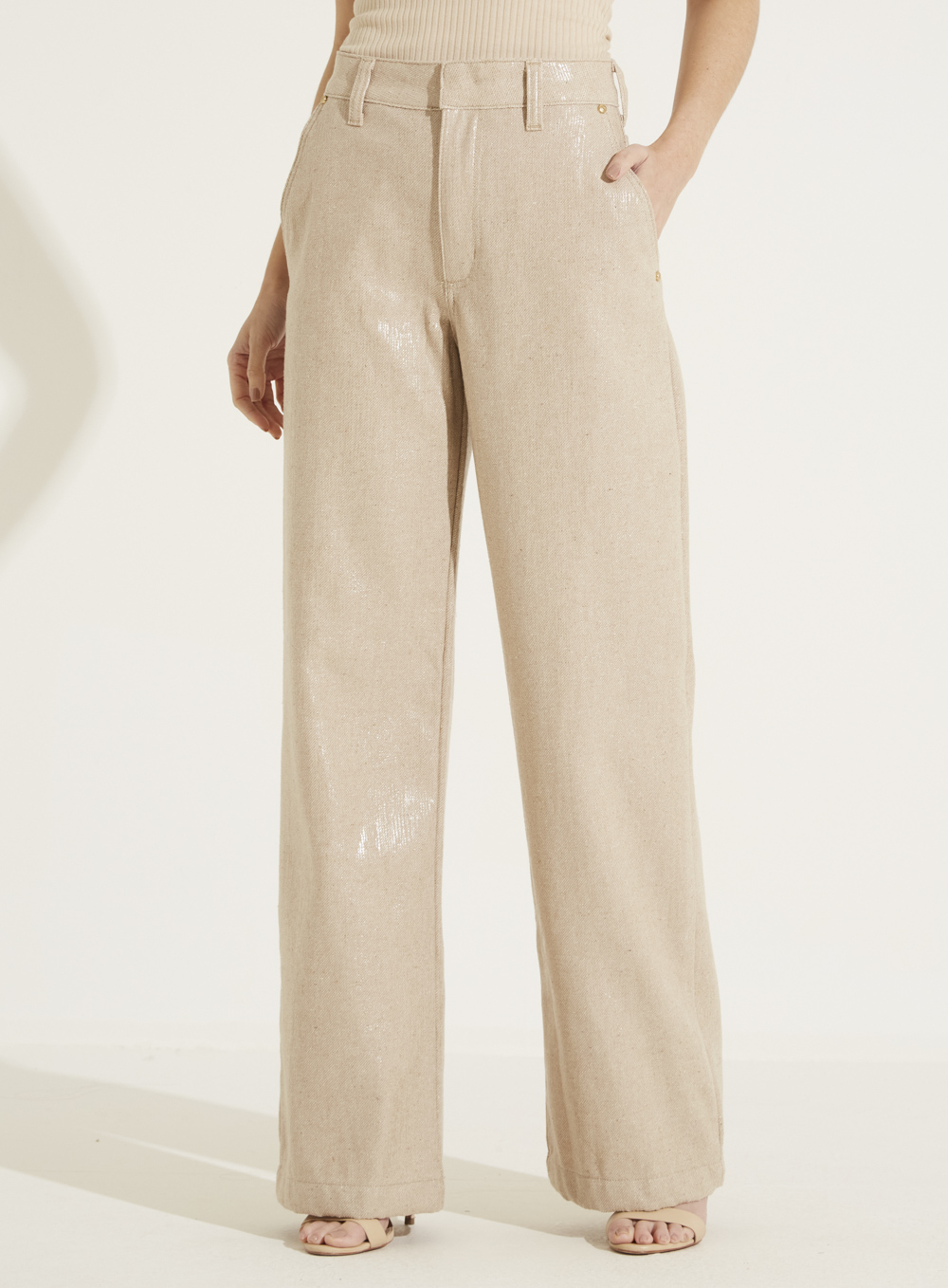 CALÇA SARJA 40 BEGE