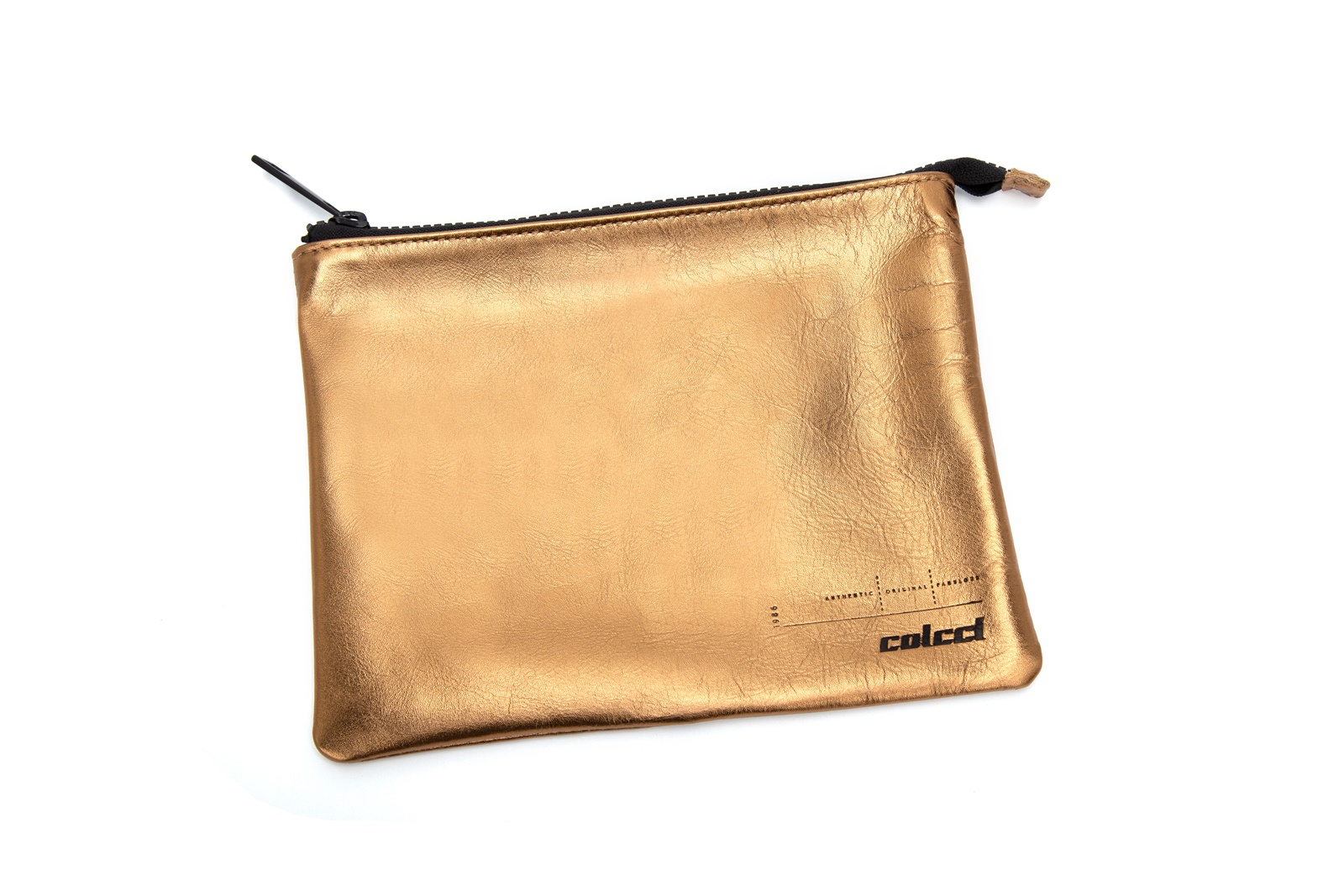 NECESSAIRE FEMININA COLCCI COURO U BRONZE