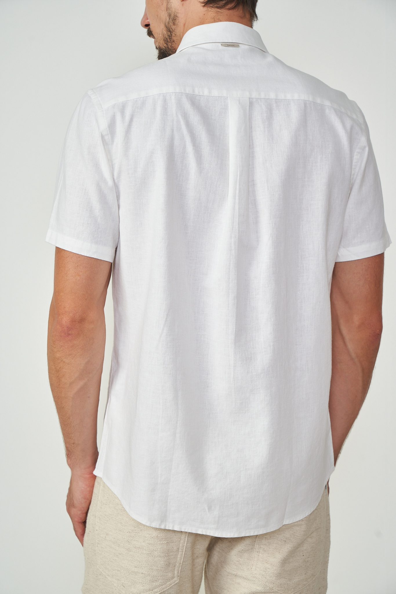CAMISA LINHO RELAX GG BEGE TAUPE