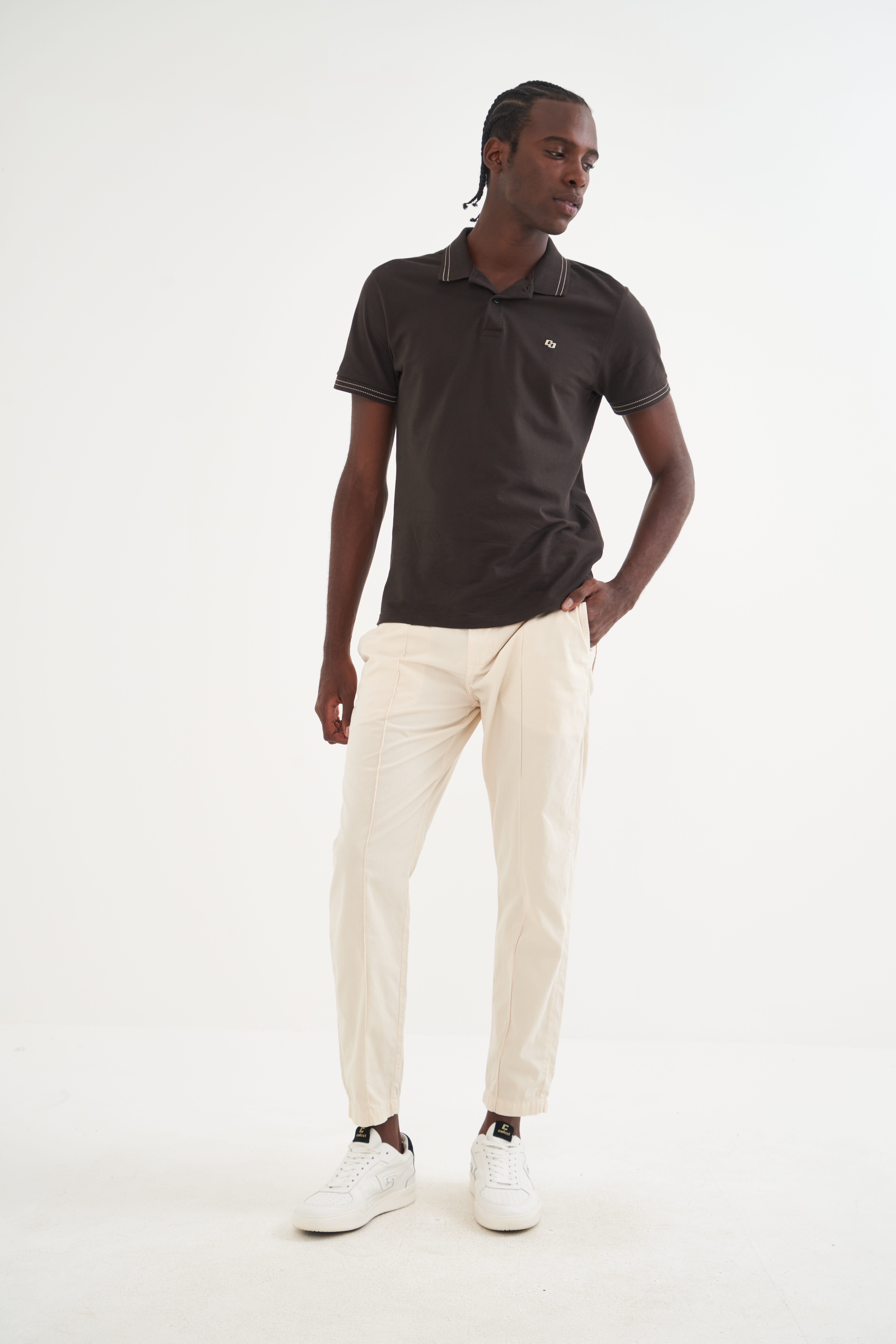 POLO COLCCI M MARROM COFFE BEAN