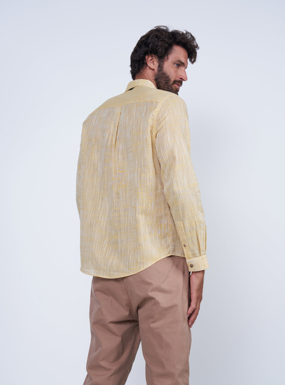 CAMISA RELAX M BRANCO/AMARELO
