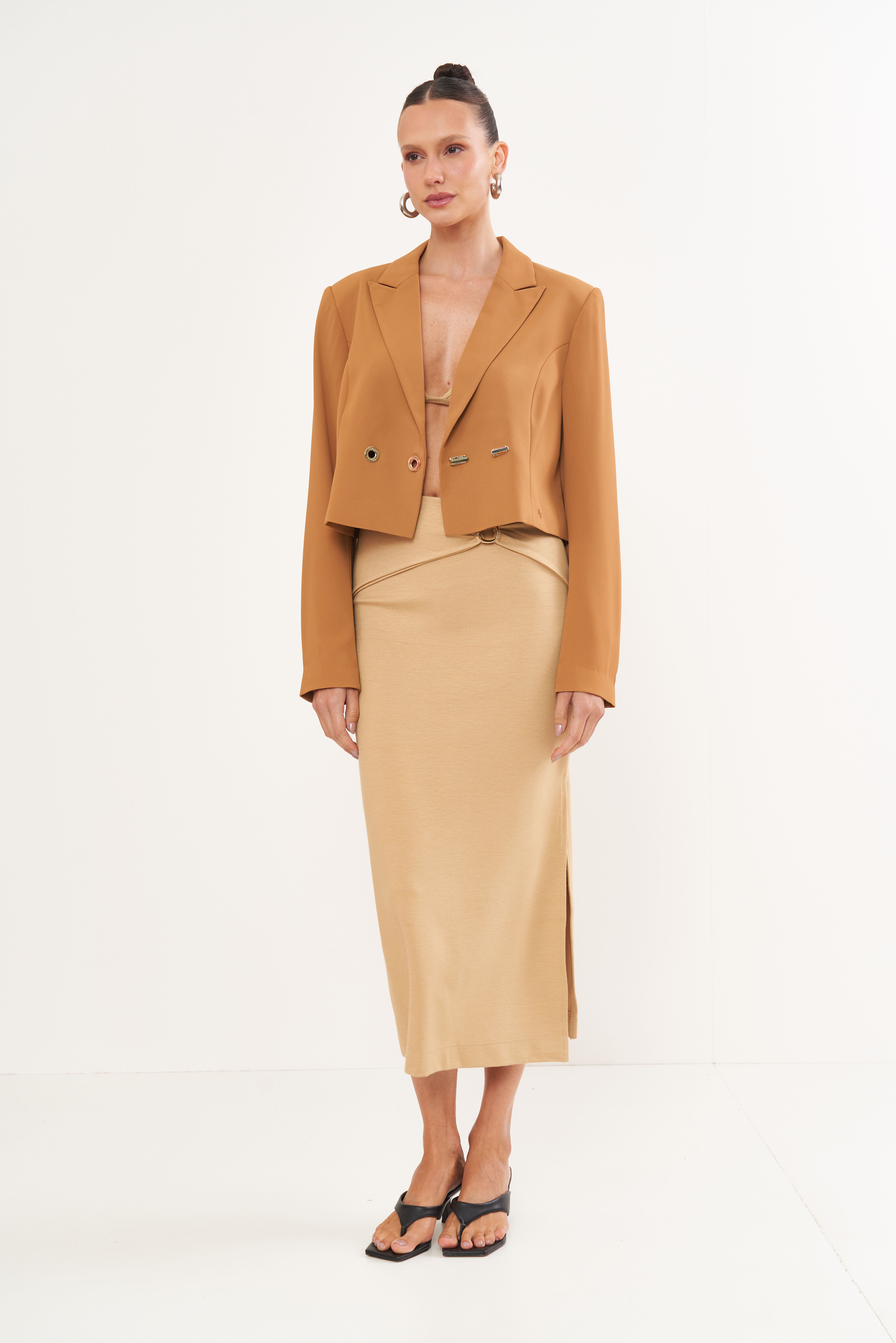 BLAZER COLCCI G MARROM EVERMORE